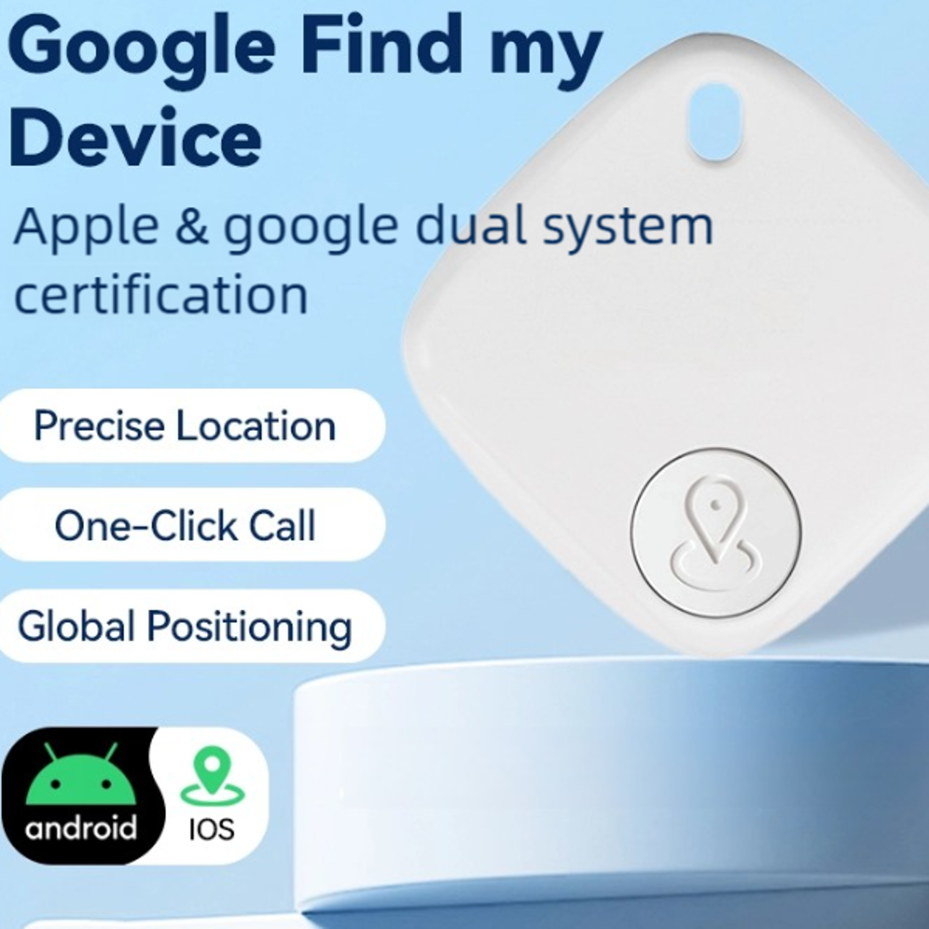 bluetooth air tag locator for pets, key wallet reminder device for ios android finder
