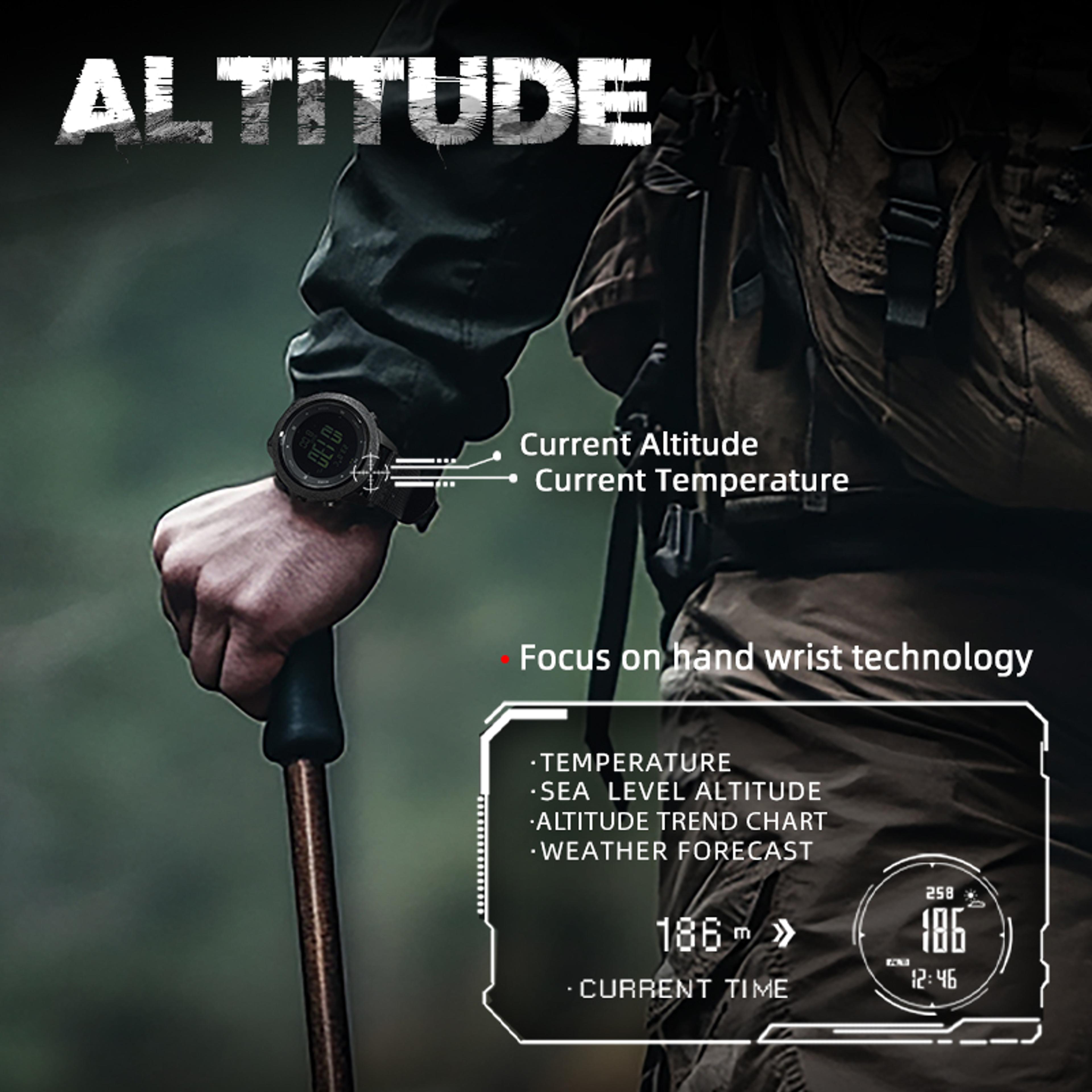 Outdoor Sport Watch With Altimeter Barometer Compass For Running Swimming And Fitness Tracking 3
