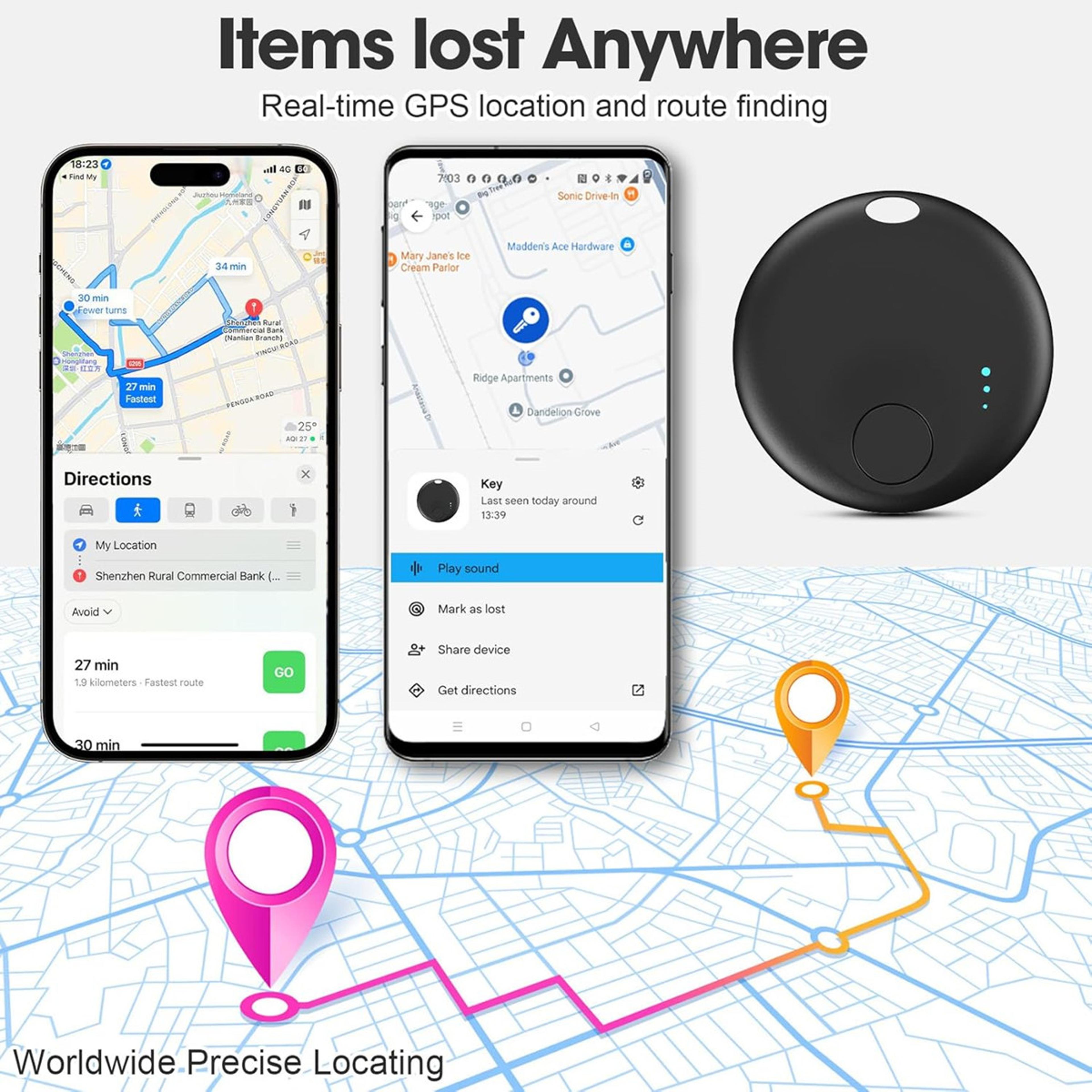 Find My Hub Compatible Tags Locator Tracking Device Finder For IOS And Android 4