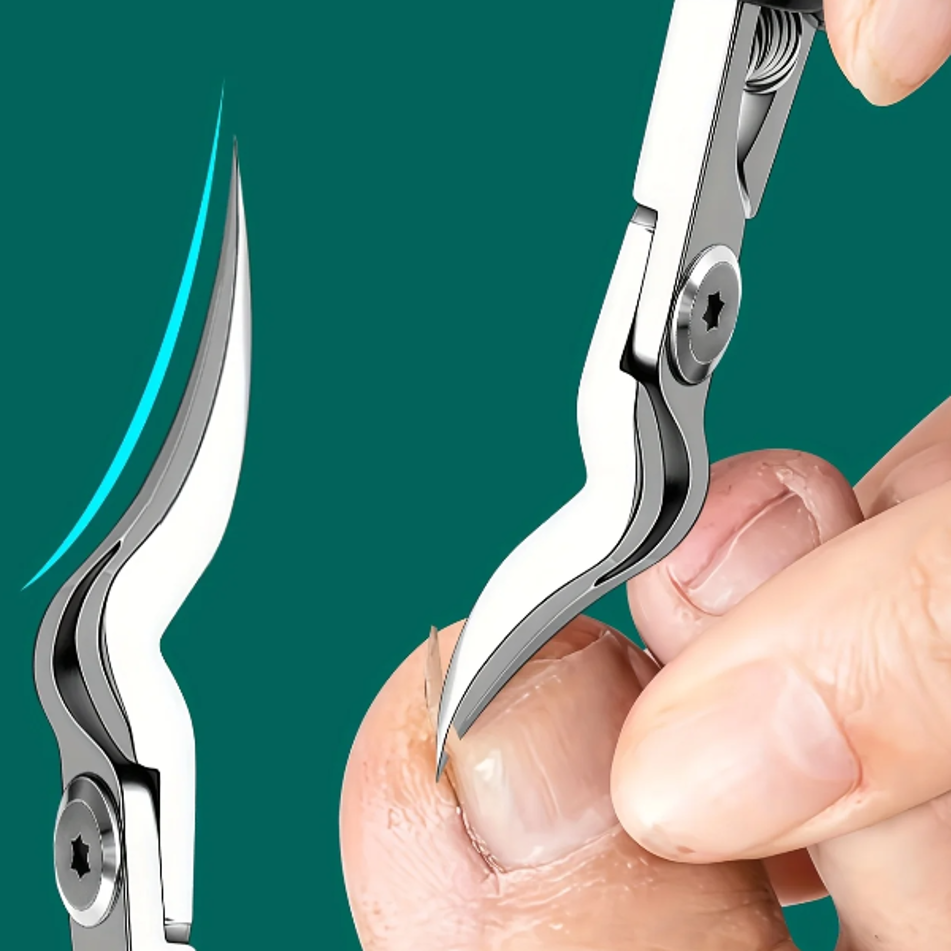 precision heavy duty toenail clipper for thick nails and ingrown nail care