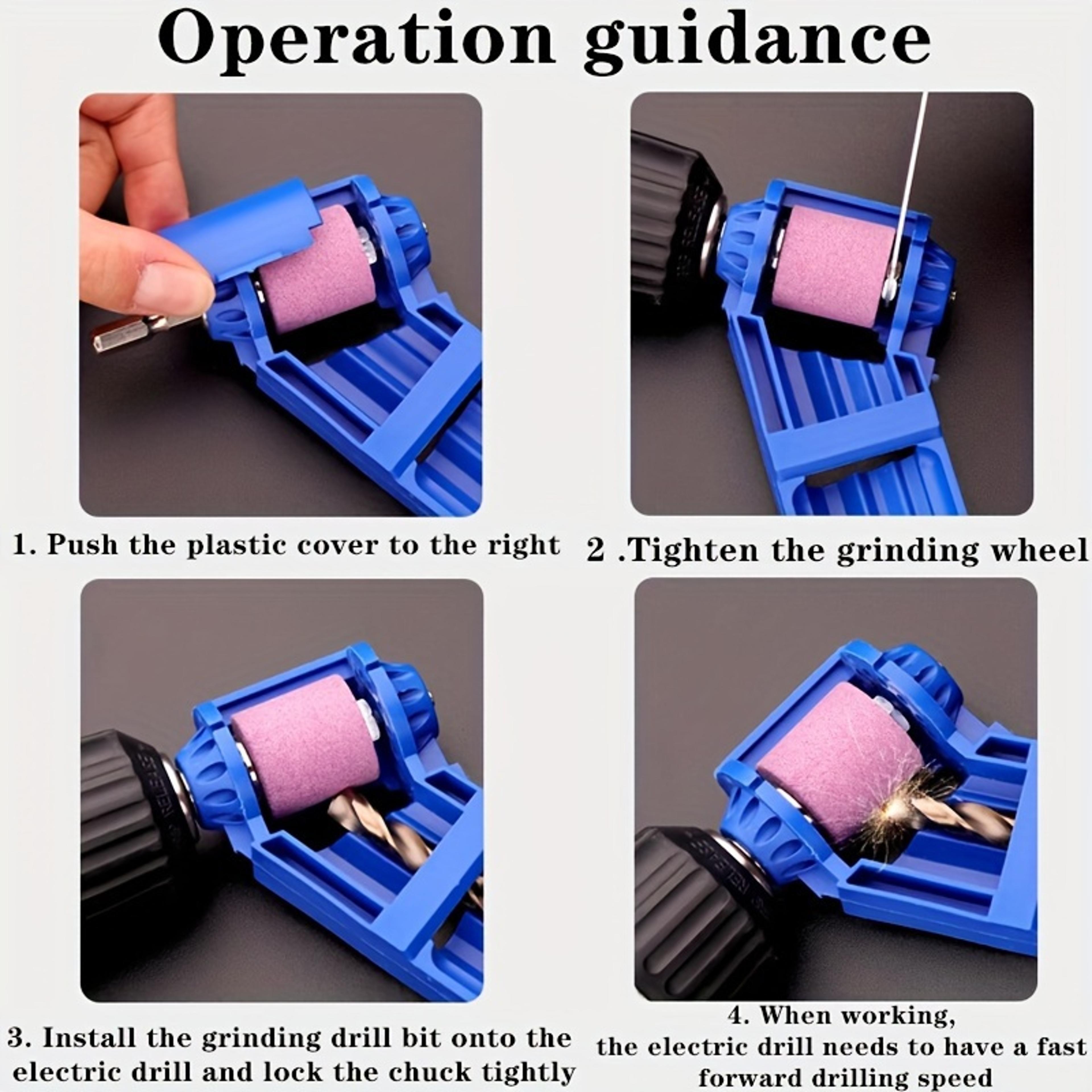 Premium Portable Drill Bit Sharpener With Grinding Wheel Quick Precision Sharpening For Nail  Tool  4