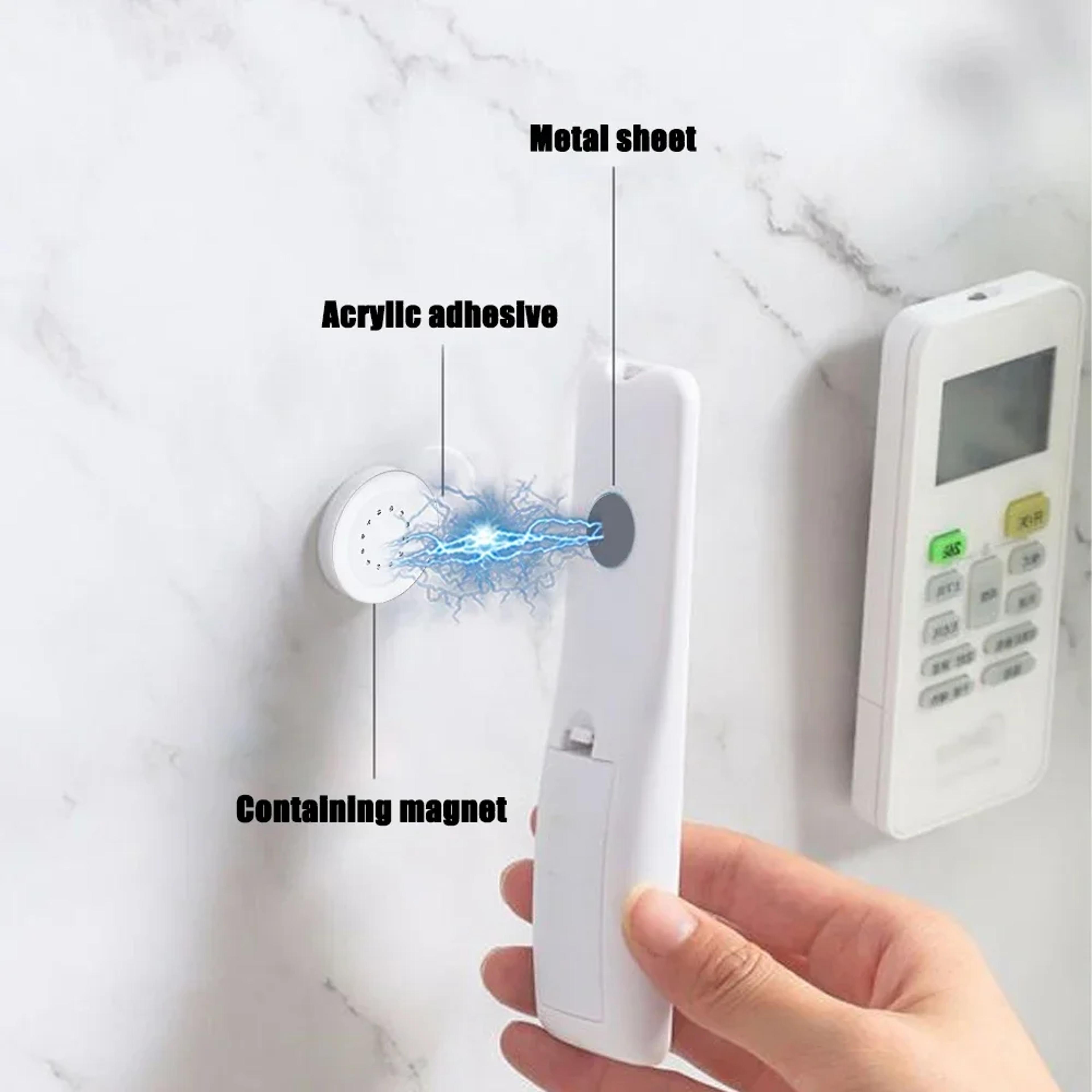Magnetic Remote Control Holder  Wall Mounted Organizer Strong Fridge Magnet Hook Storage Rack 3