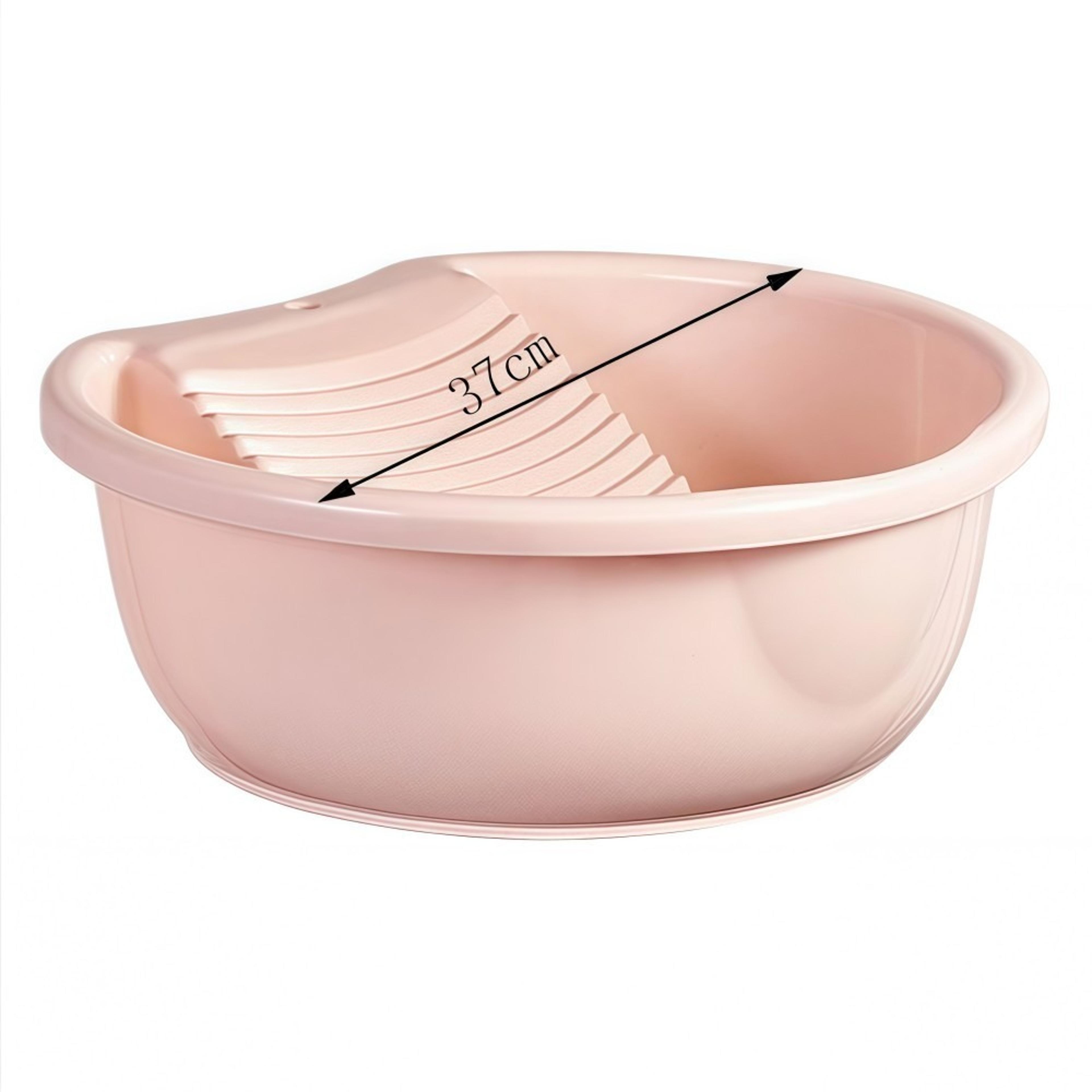 Premium Hand Wash Laundry Tub With Built In Washboard Durable Plastic Laundry Tub 6