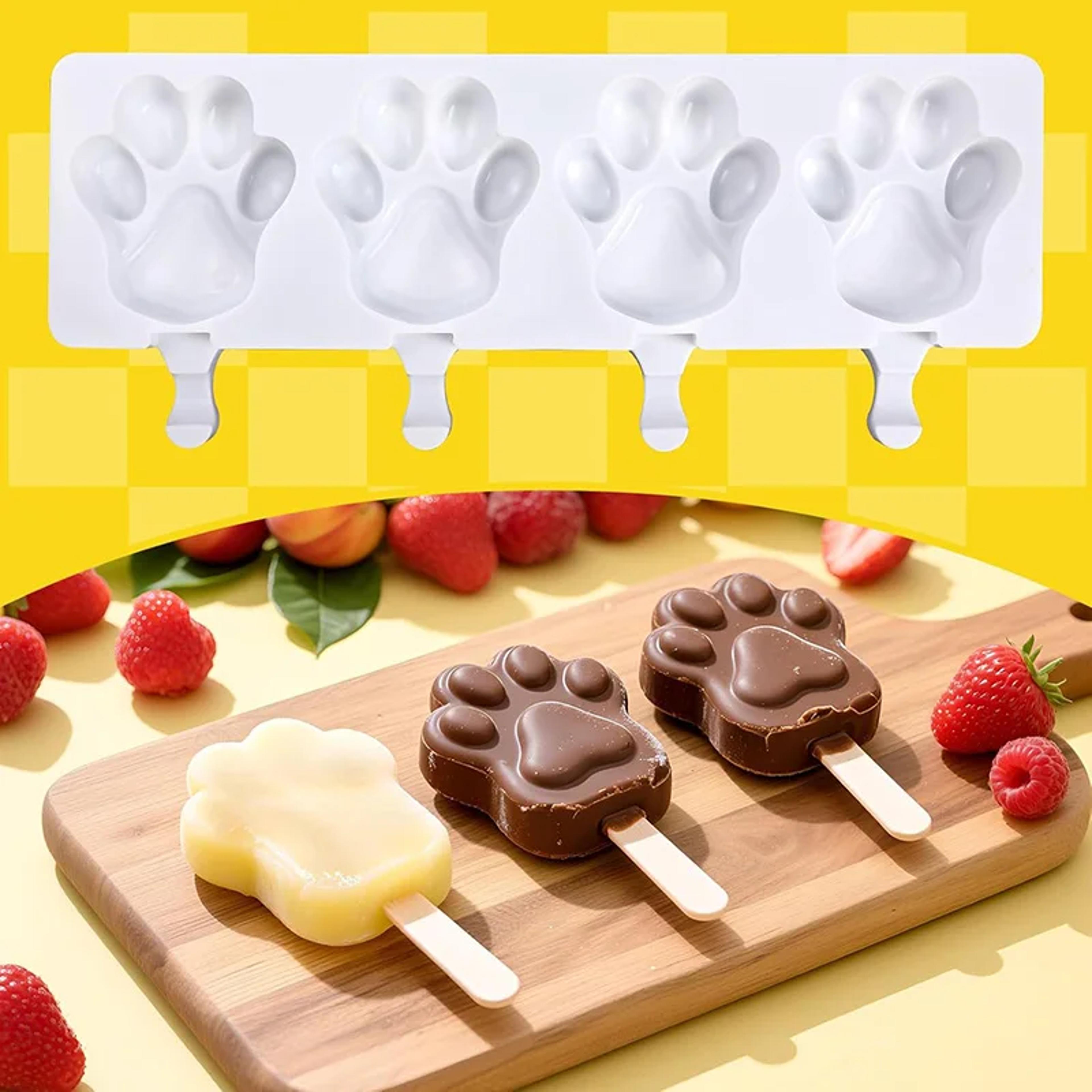 Dog Paw Silicone Popsicle Mold For Ice Cream Ice Cubes  Frozen Treats 5