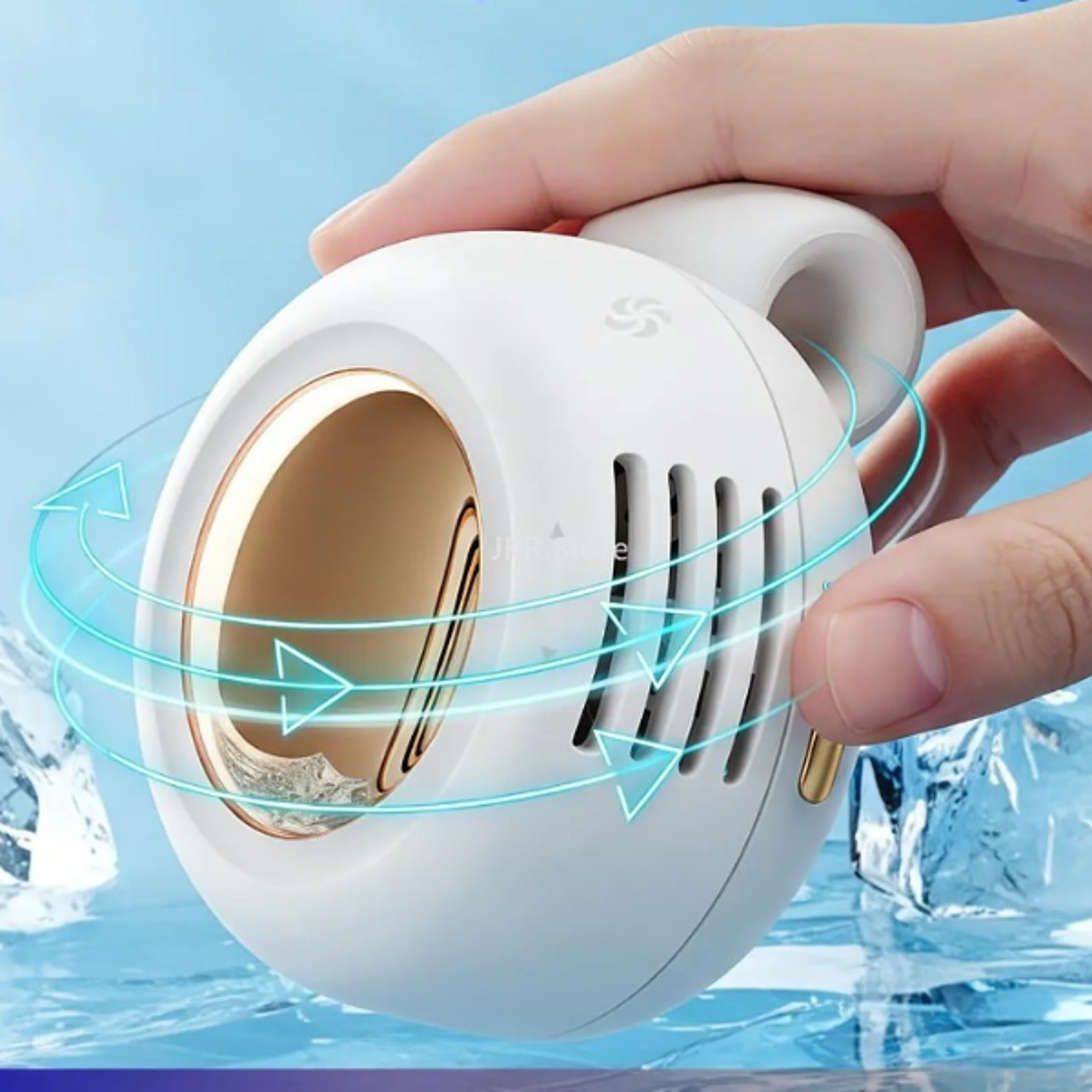 wearable fan bladeless waist clip fan with speed cooling