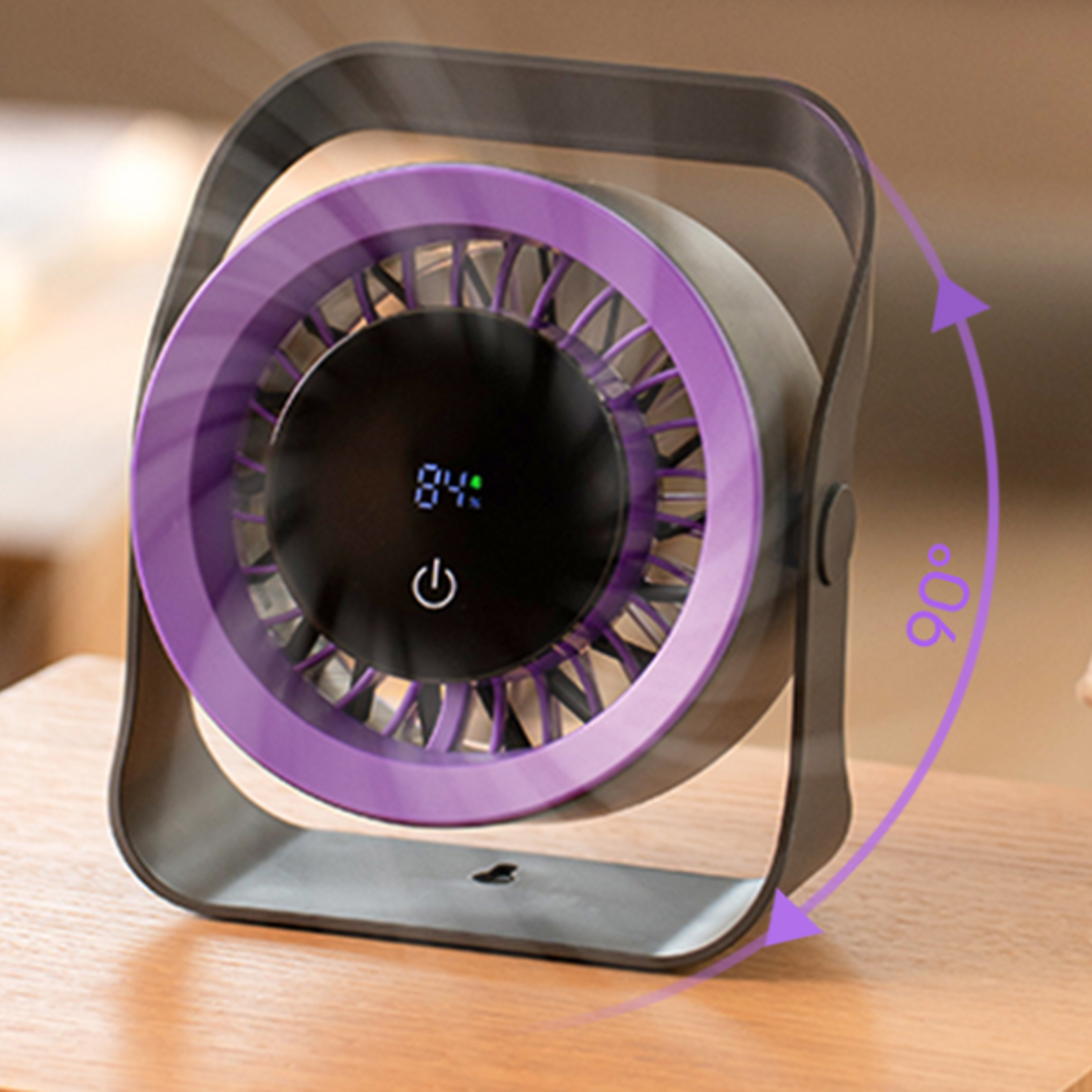 portable desk fan rechargeable mini cooling fan with remote control
