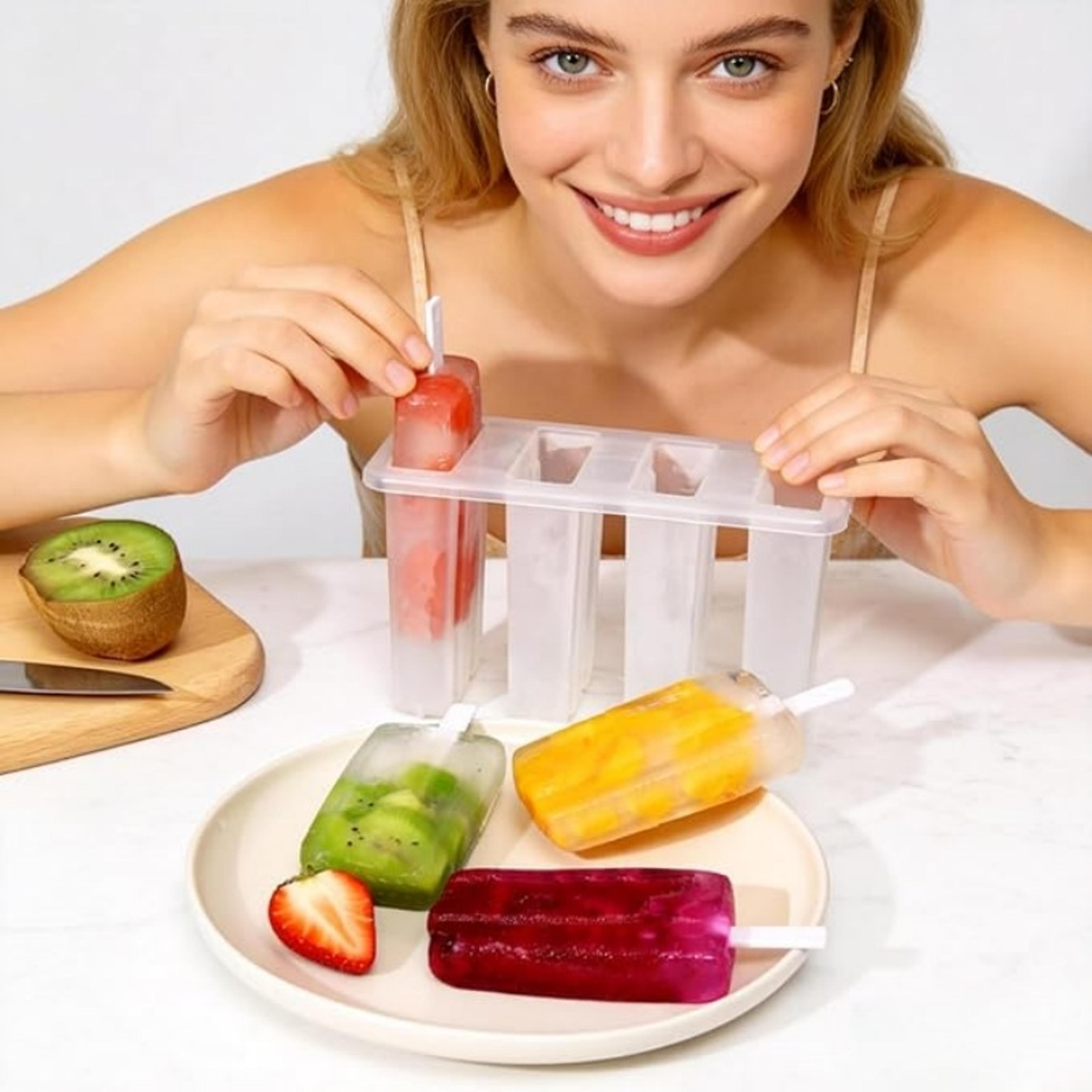 popsicle molds set easy release ice pop maker for homemade frozen treats