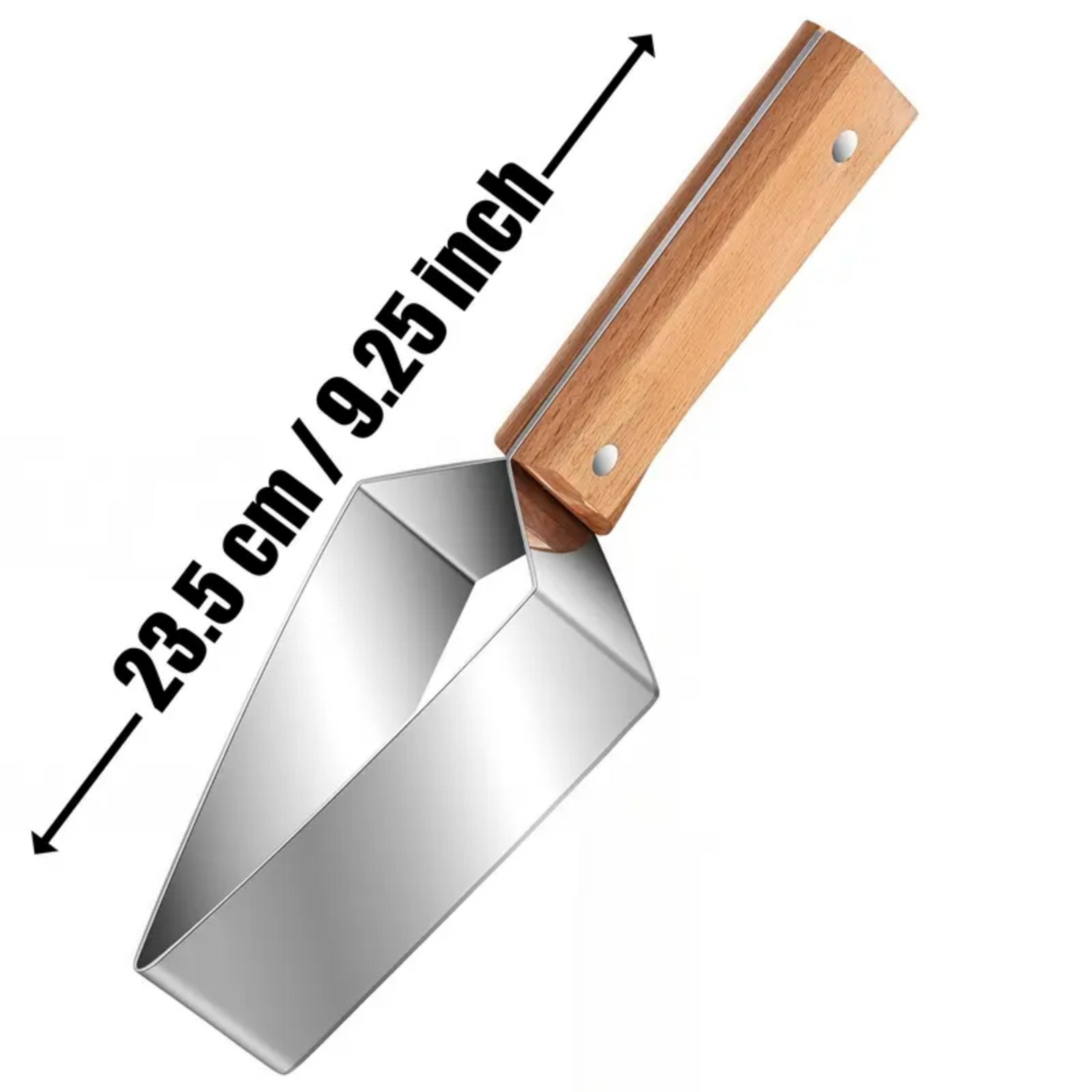 SliceMaster Stainless Steel Watermelon Cutter  Melon Slicer With Ergonomic Wooden Handle 6