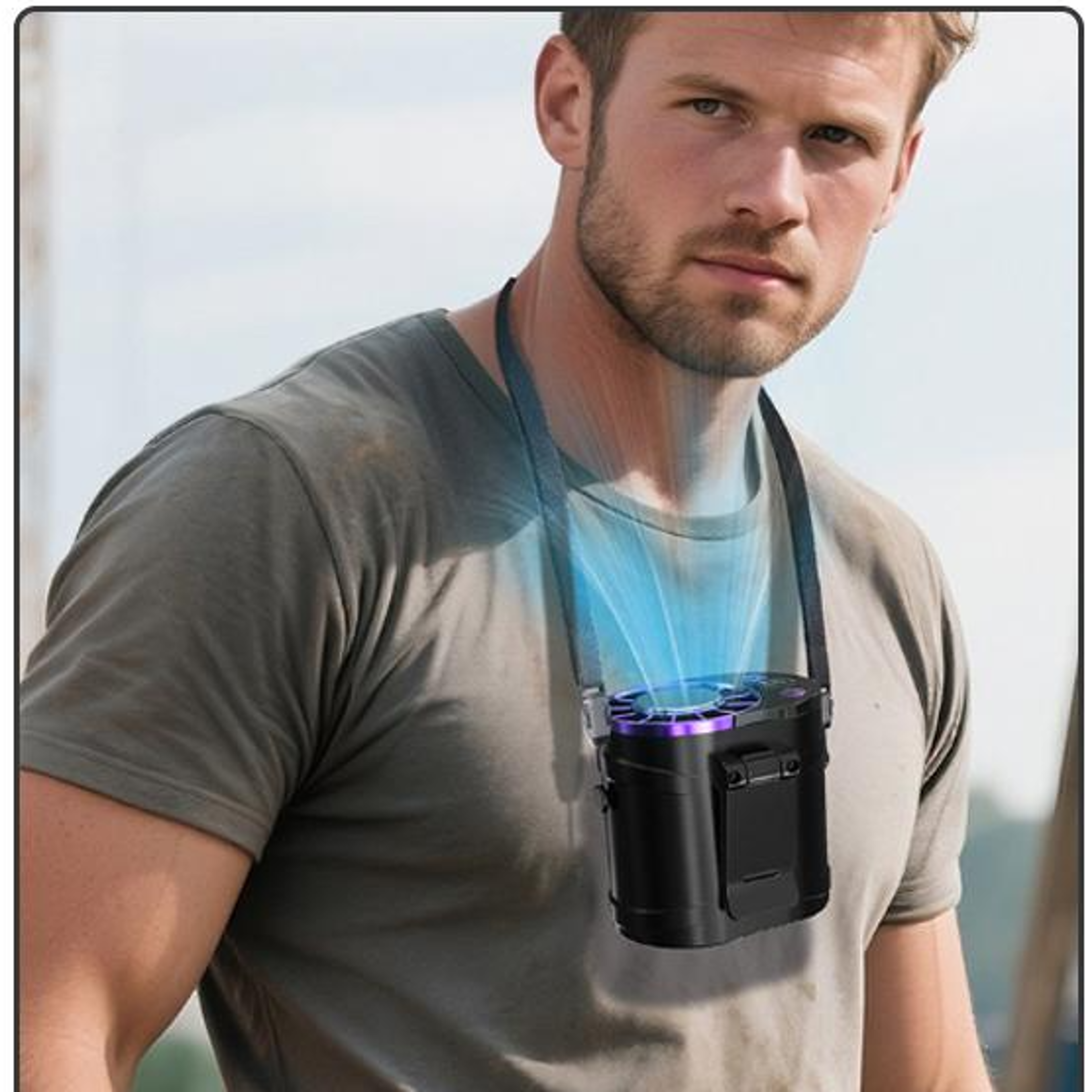 portable waist fan air cooler for outdoor work & travel