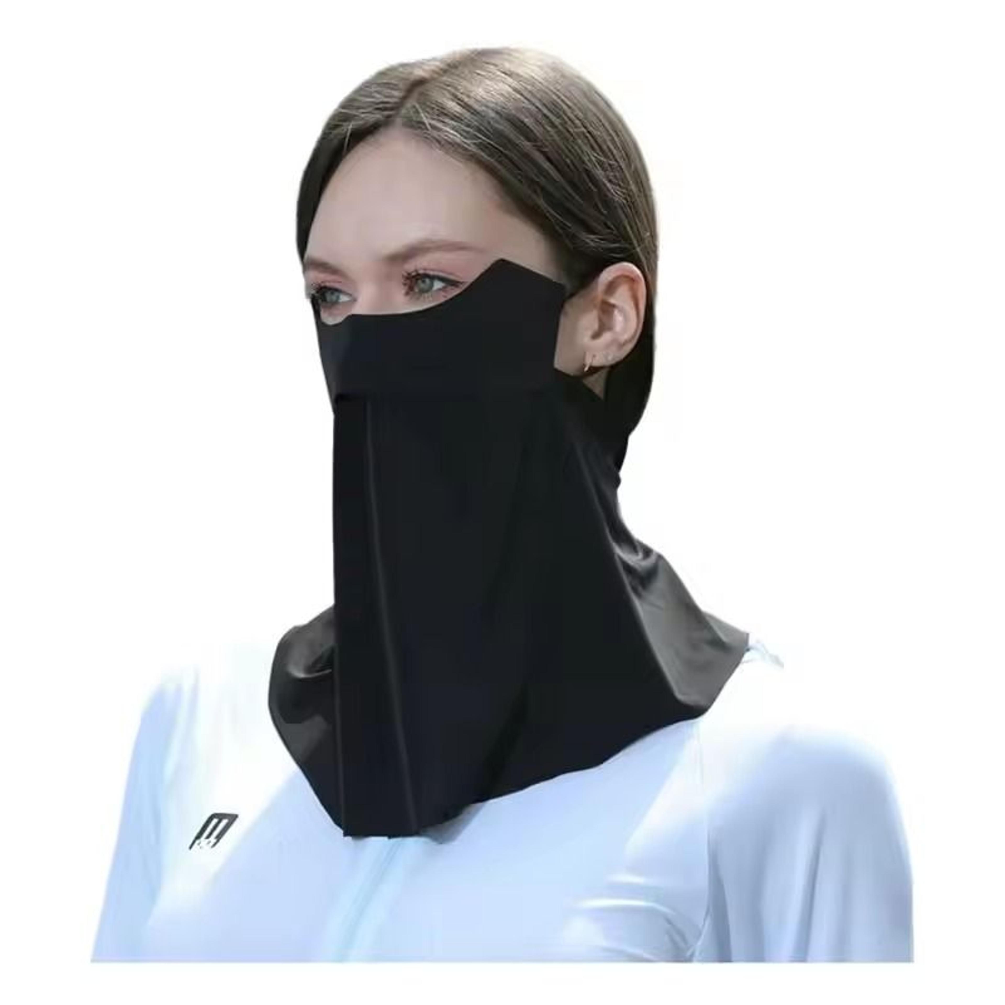 cooling ice silk cycling face mask with uv protection breathable neck gaiter