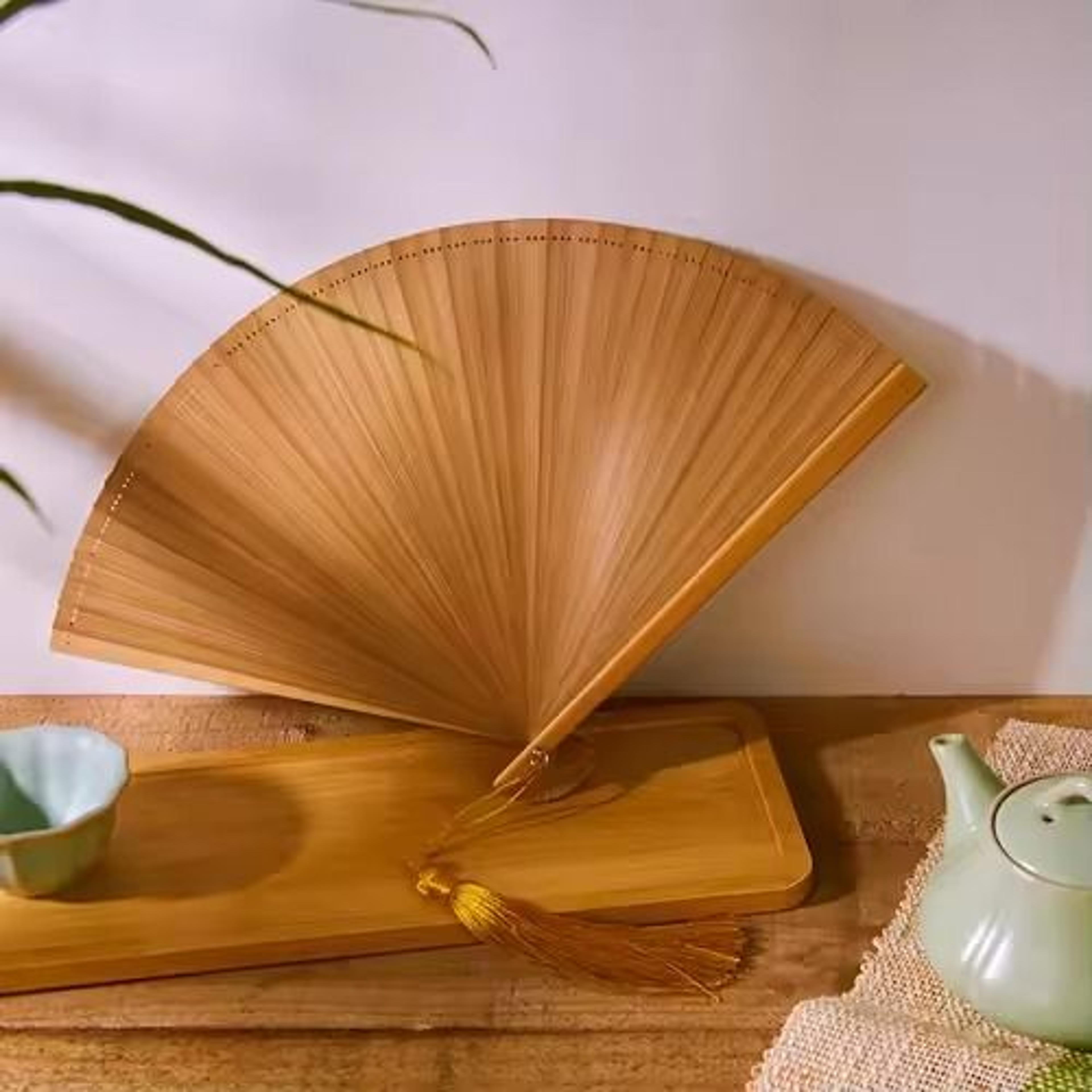 vintage bamboo folding fan traditional chinese hand fan portable retro cooling fan