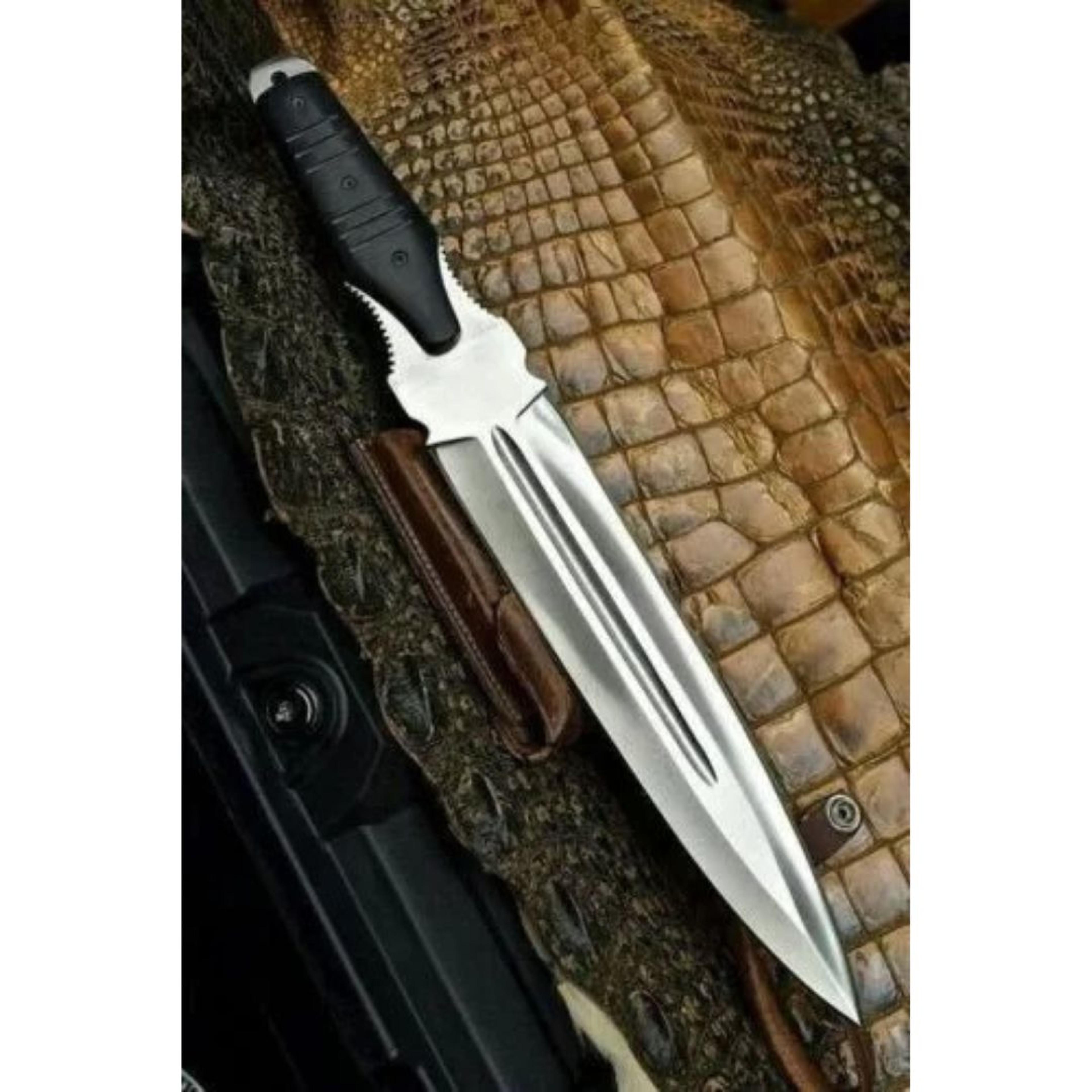 custom handmade dagger knife full tang micarta handle survival knife double edge