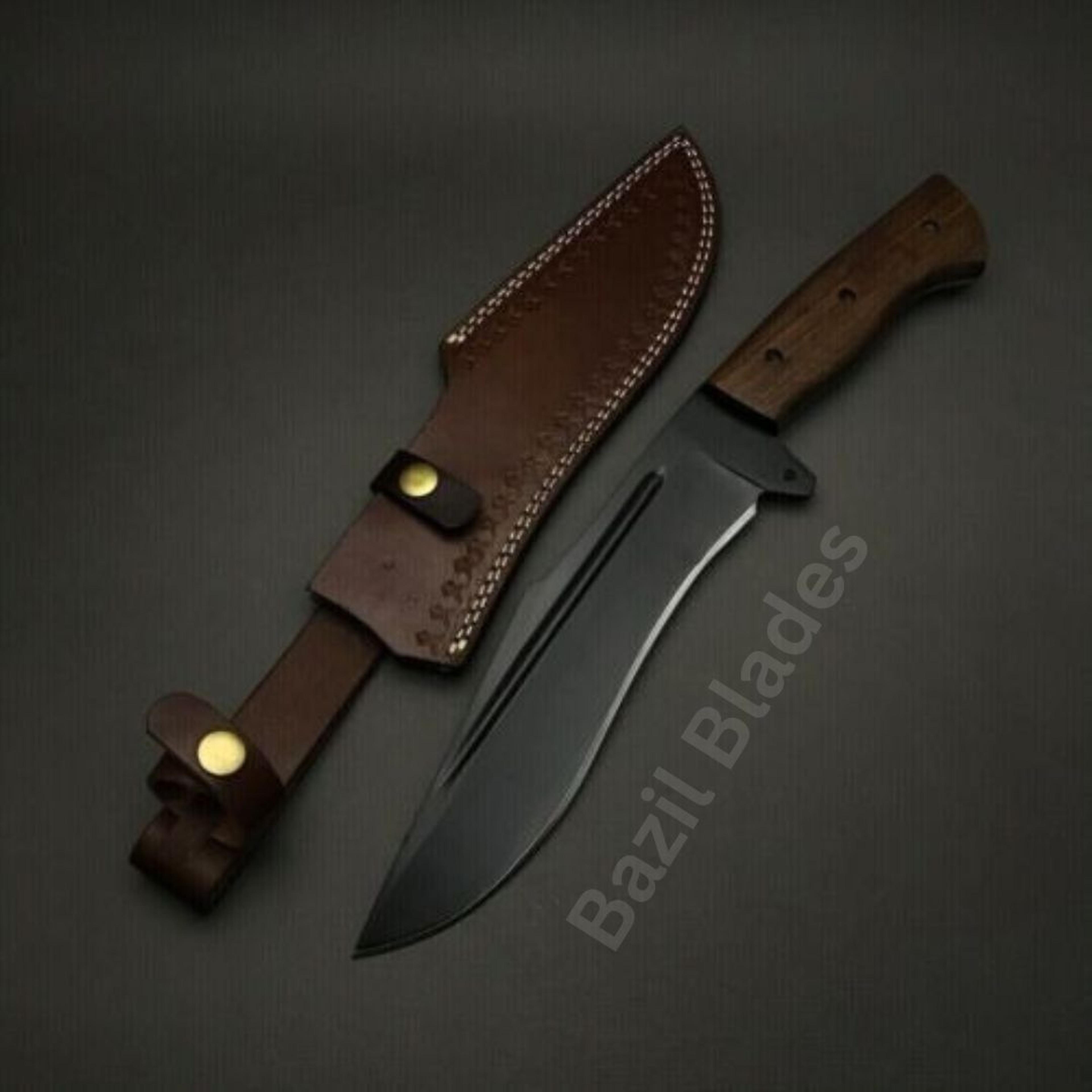 black custom knife full tang knife for hunting and camping survival outdoor knif