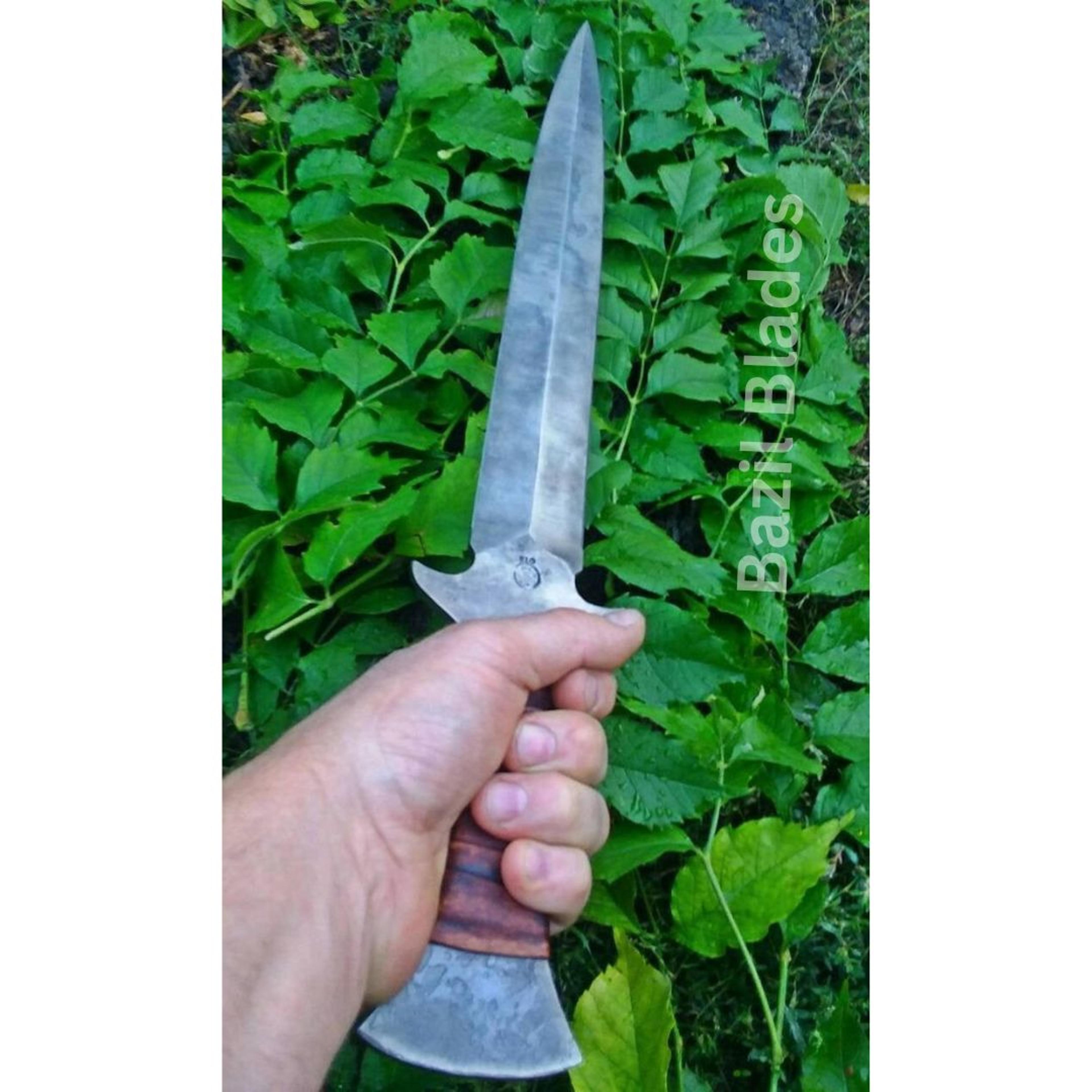 carbon steel dagger knife custom dagger knife handmade survival outdoor bowie