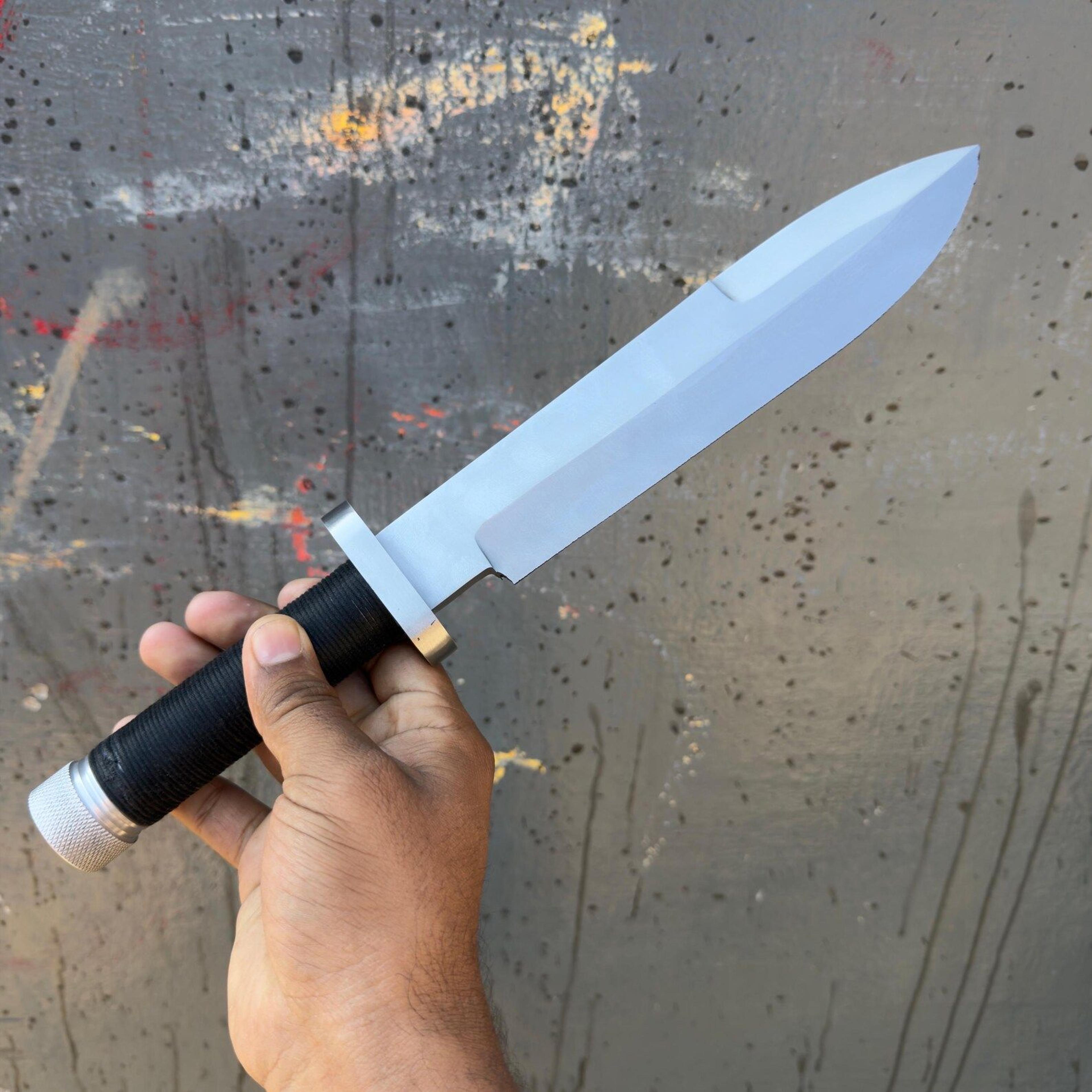 Handmade Full Tang Stainless Steel Utility Knife For Outdoor Camping And Collecting 7