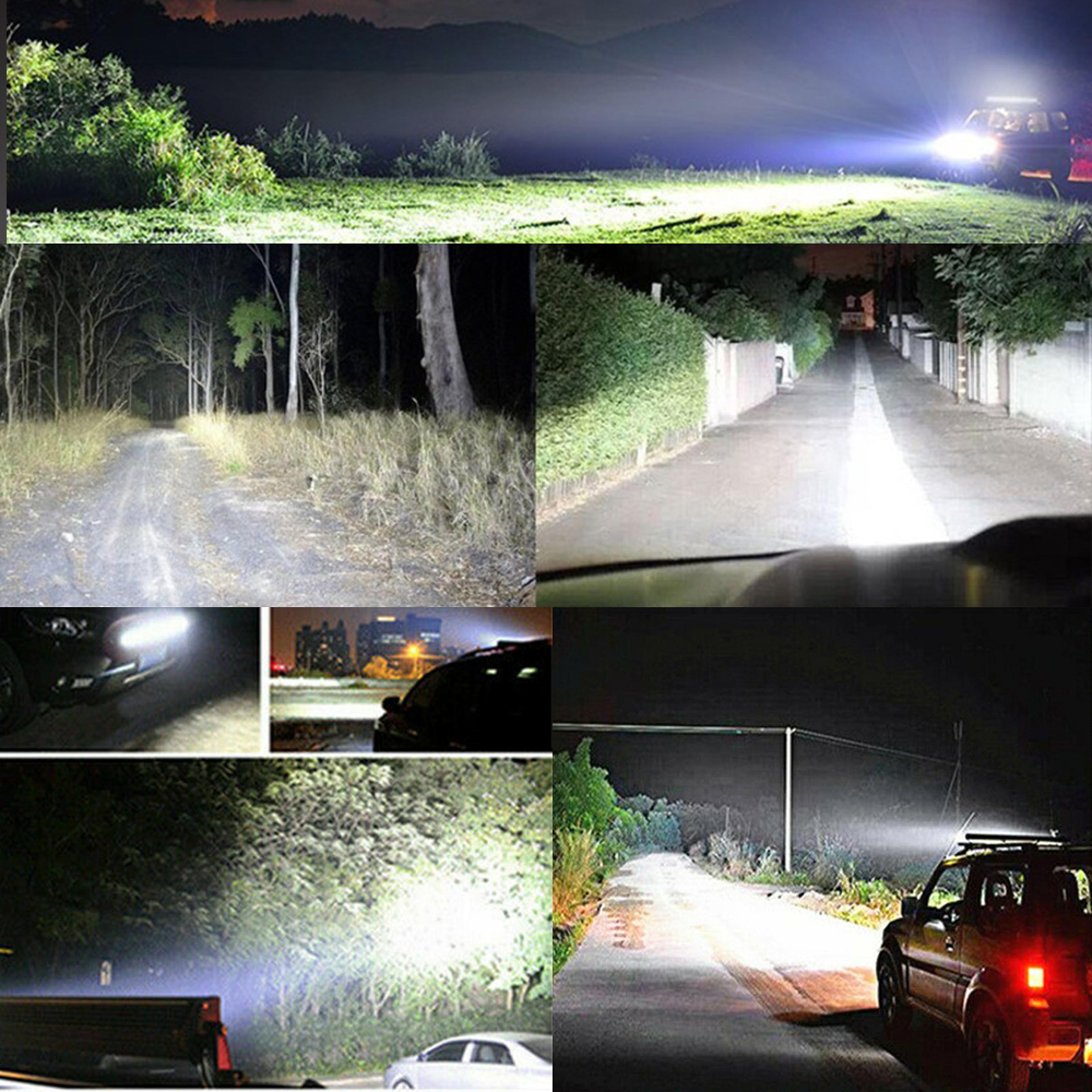 slim led bar light, spot flood offroad light bar for trucks, boat, tractor, and suv driving
