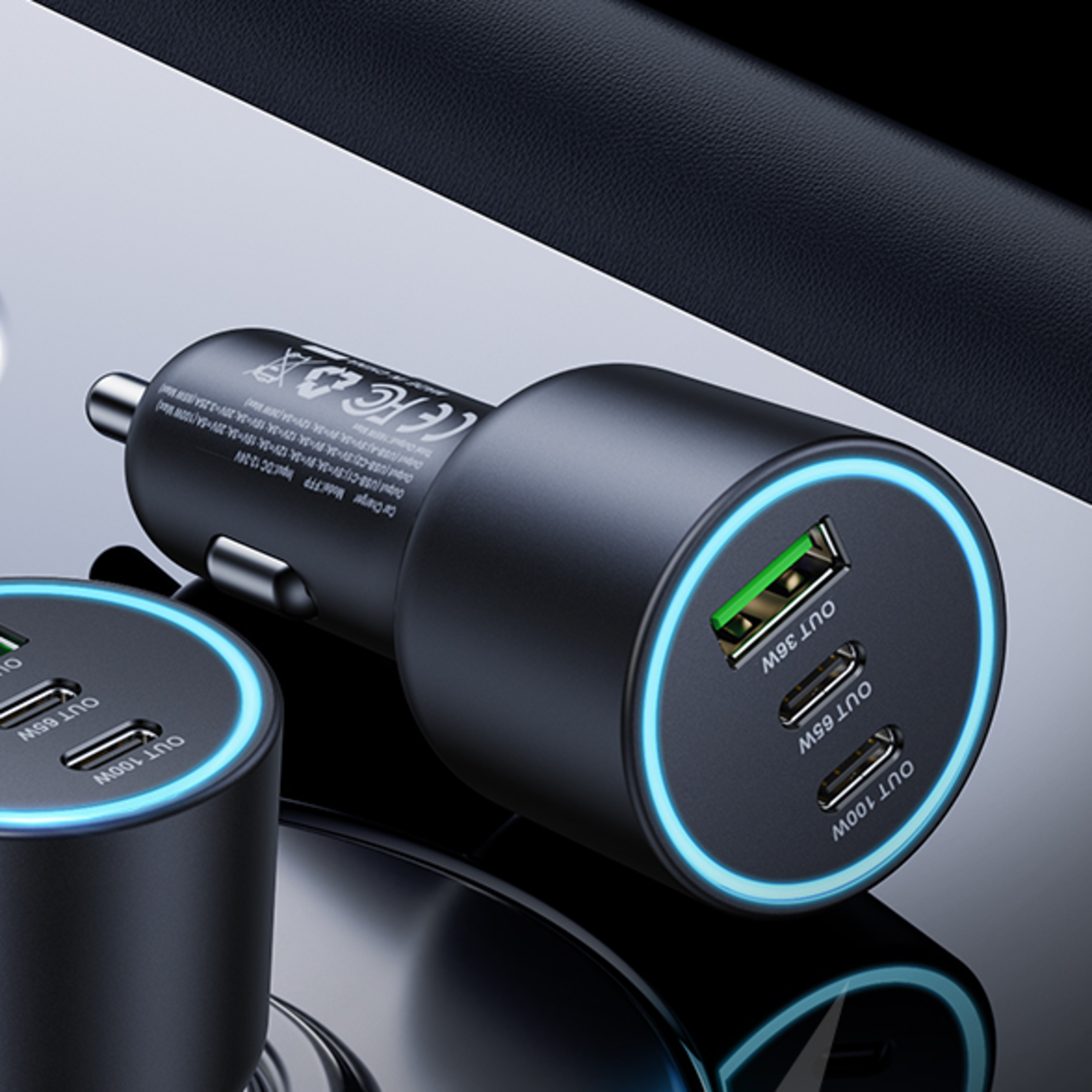 usb c car charger pd fast charger port usb car adapter with led for iphone samsung macbook