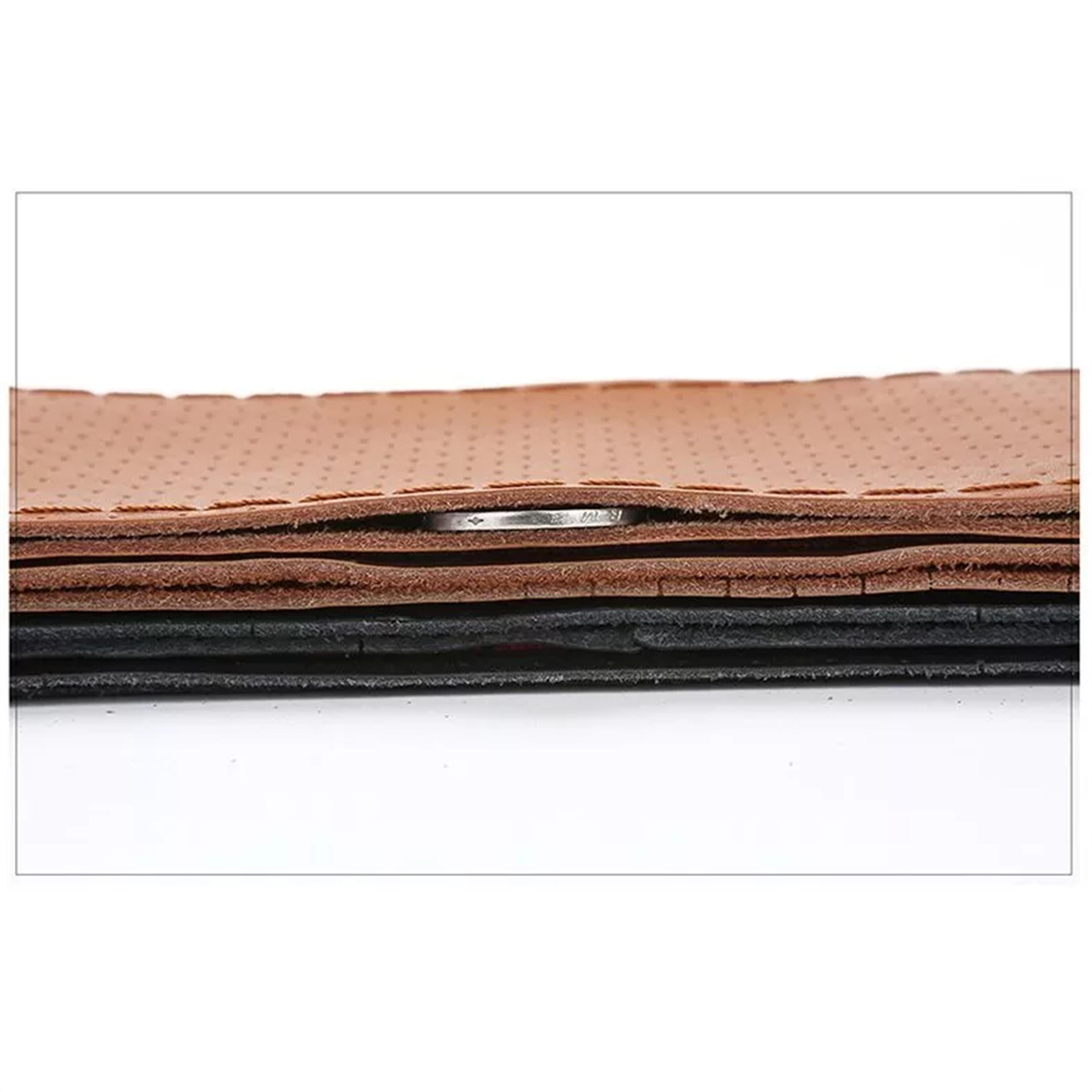 Universal Genuine Leather Steering Wheel Cover Hand Sewn Cowhide Wrap For Steering Wheels 1