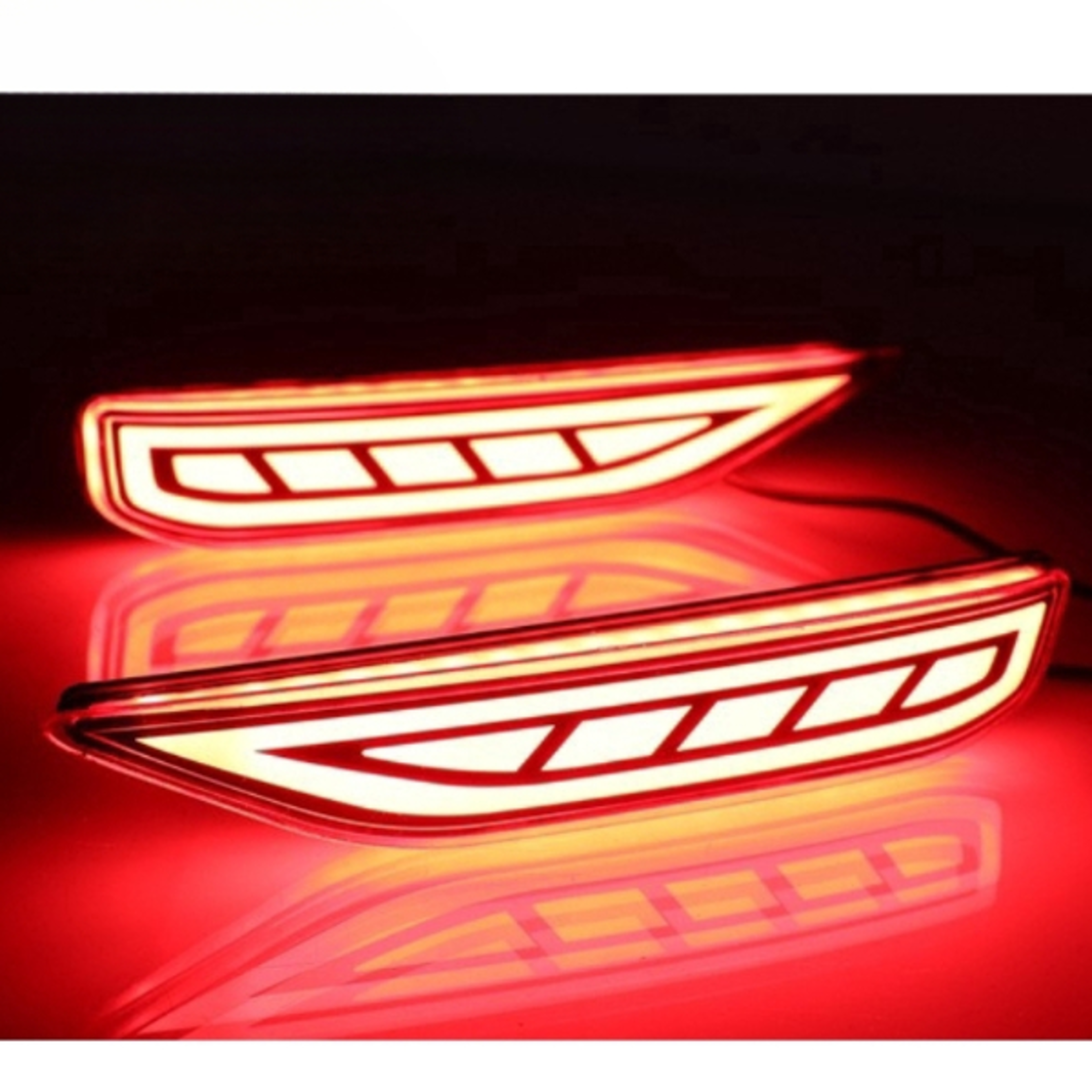 mitsubishi xpander rear bumper reflector led lights with turn signal brake & tail light