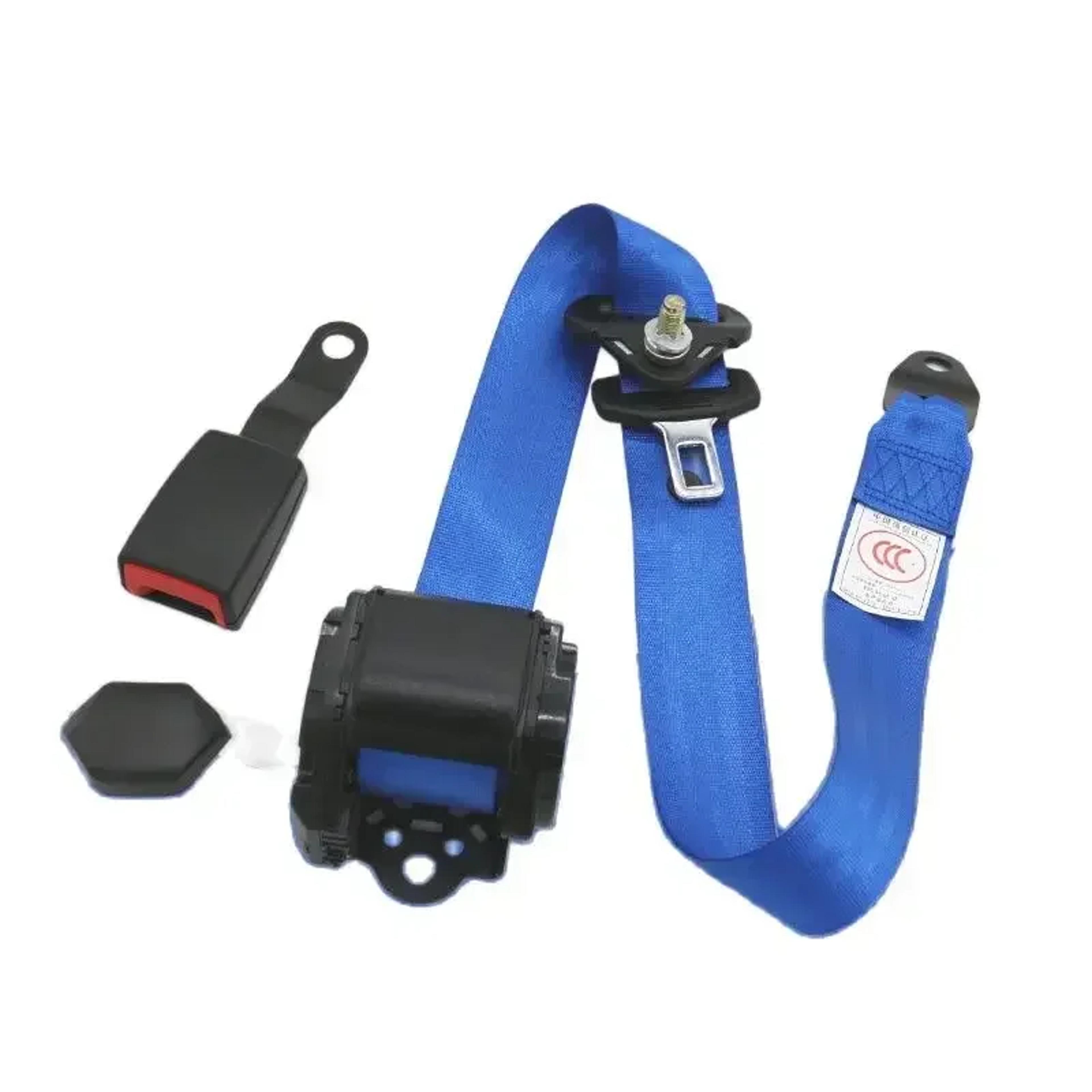 Universal Car Seat Belt Adjuster Retractable Safety Belt Lock Point Lap Belt Accessory 1