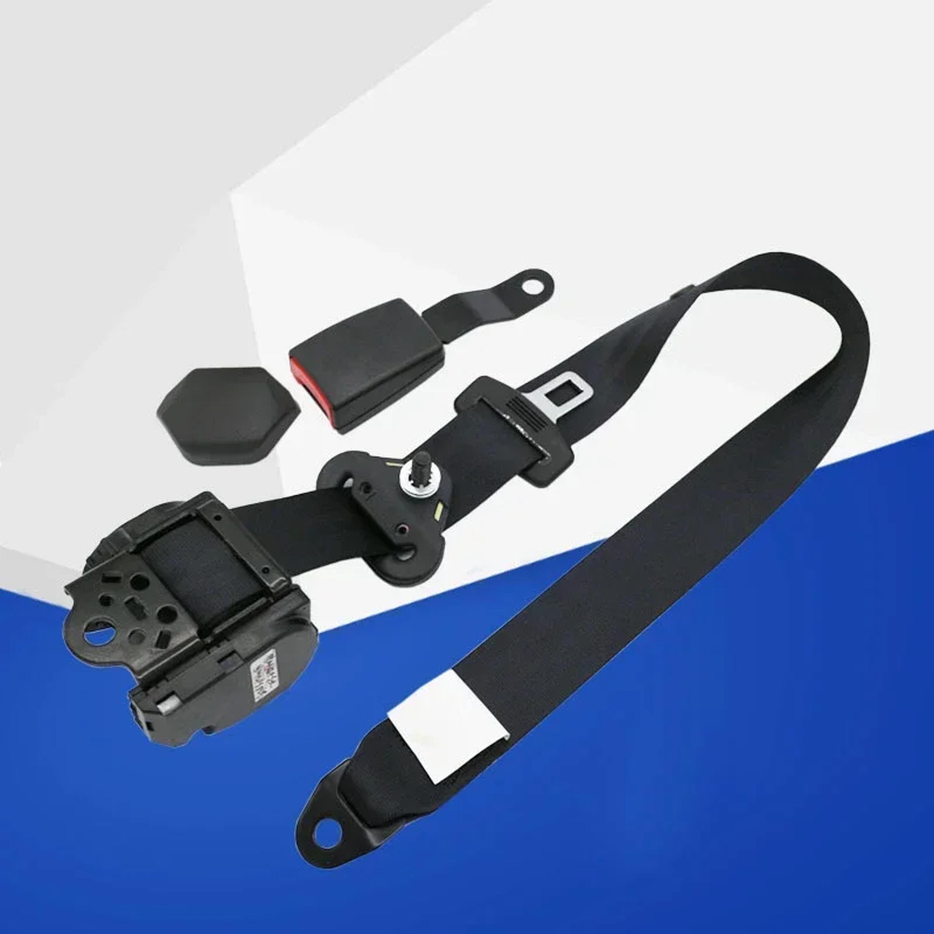 Universal Car Seat Belt Adjuster Retractable Safety Belt Lock Point Lap Belt Accessory 6