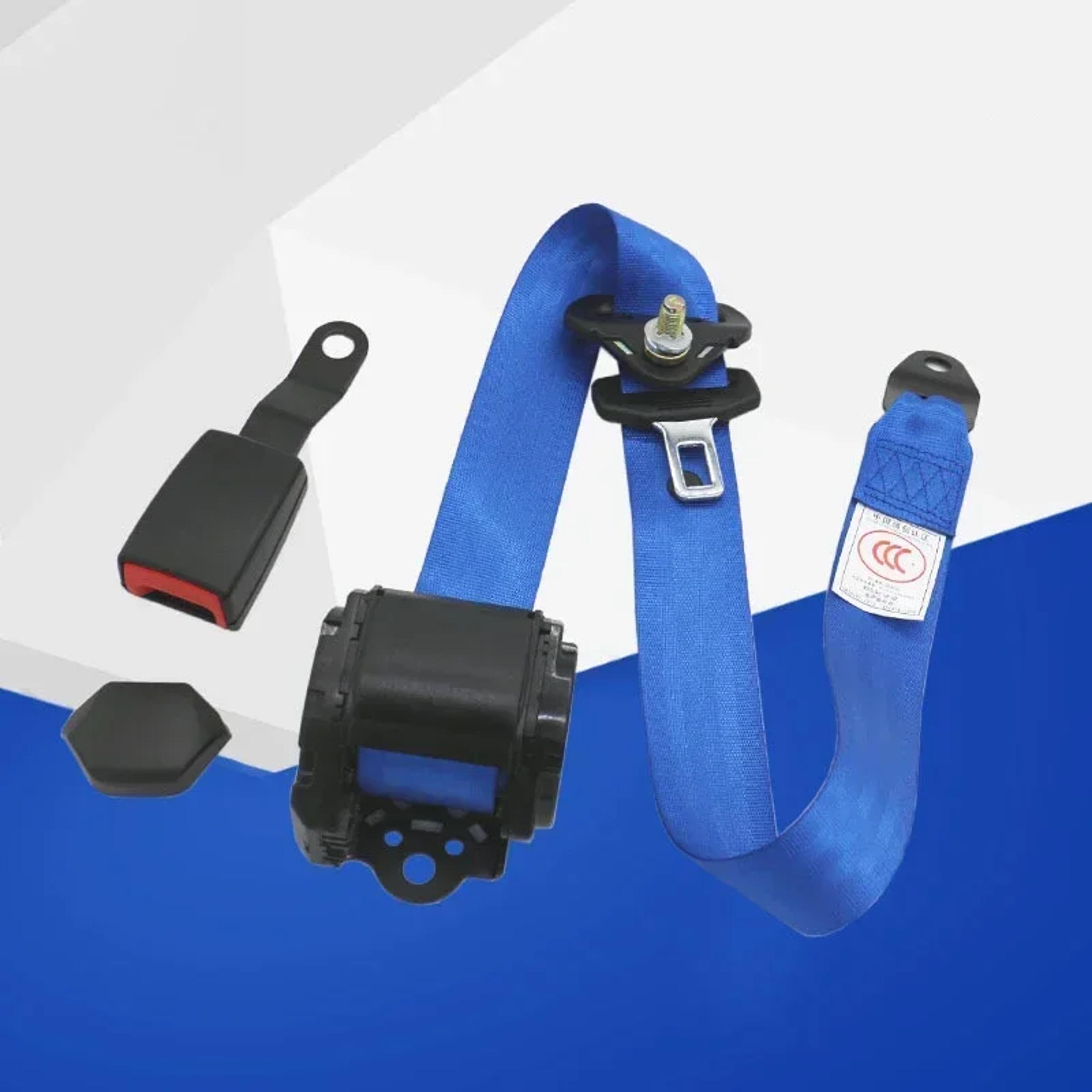 Universal Car Seat Belt Adjuster Retractable Safety Belt Lock Point Lap Belt Accessory 8