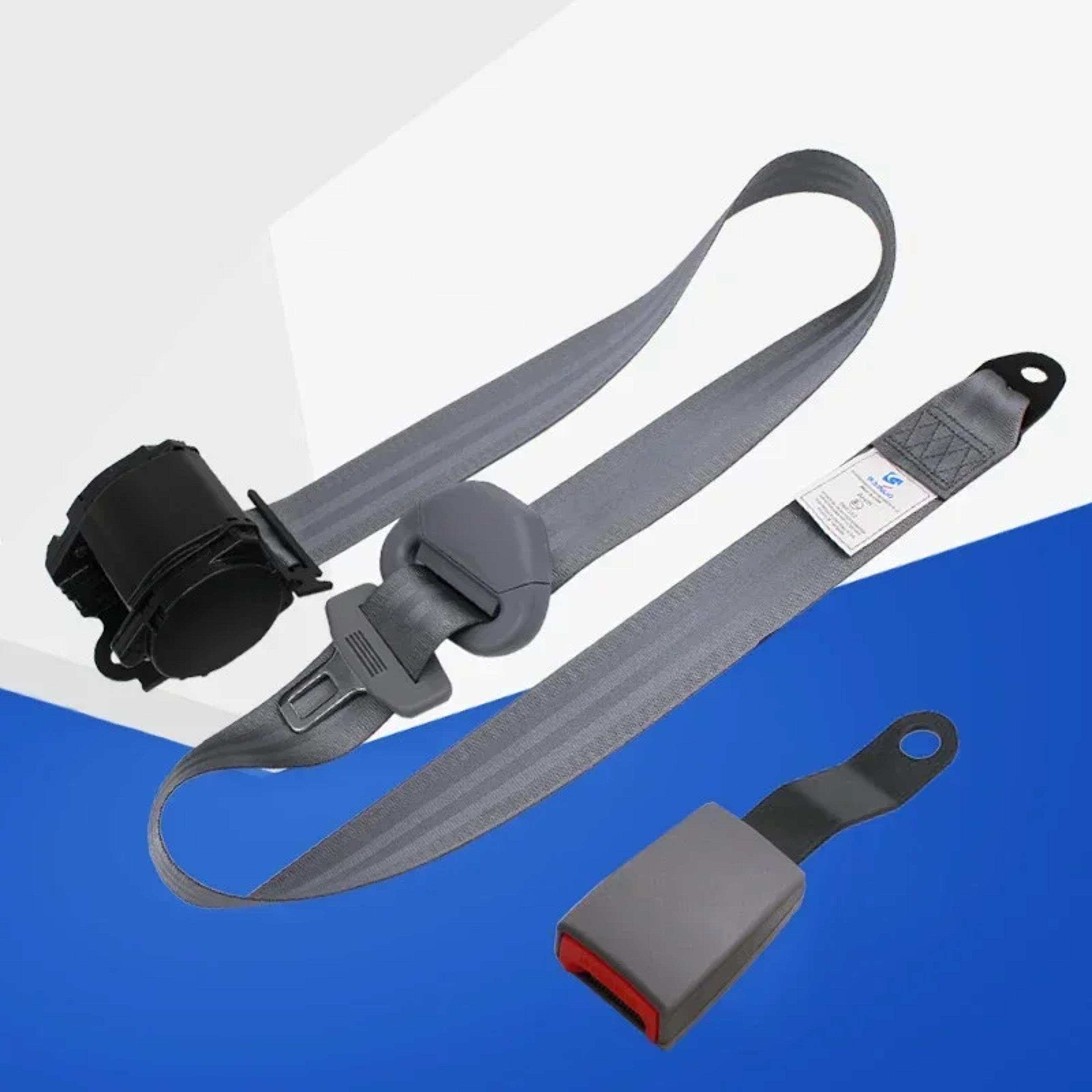 Universal Car Seat Belt Adjuster Retractable Safety Belt Lock Point Lap Belt Accessory 9