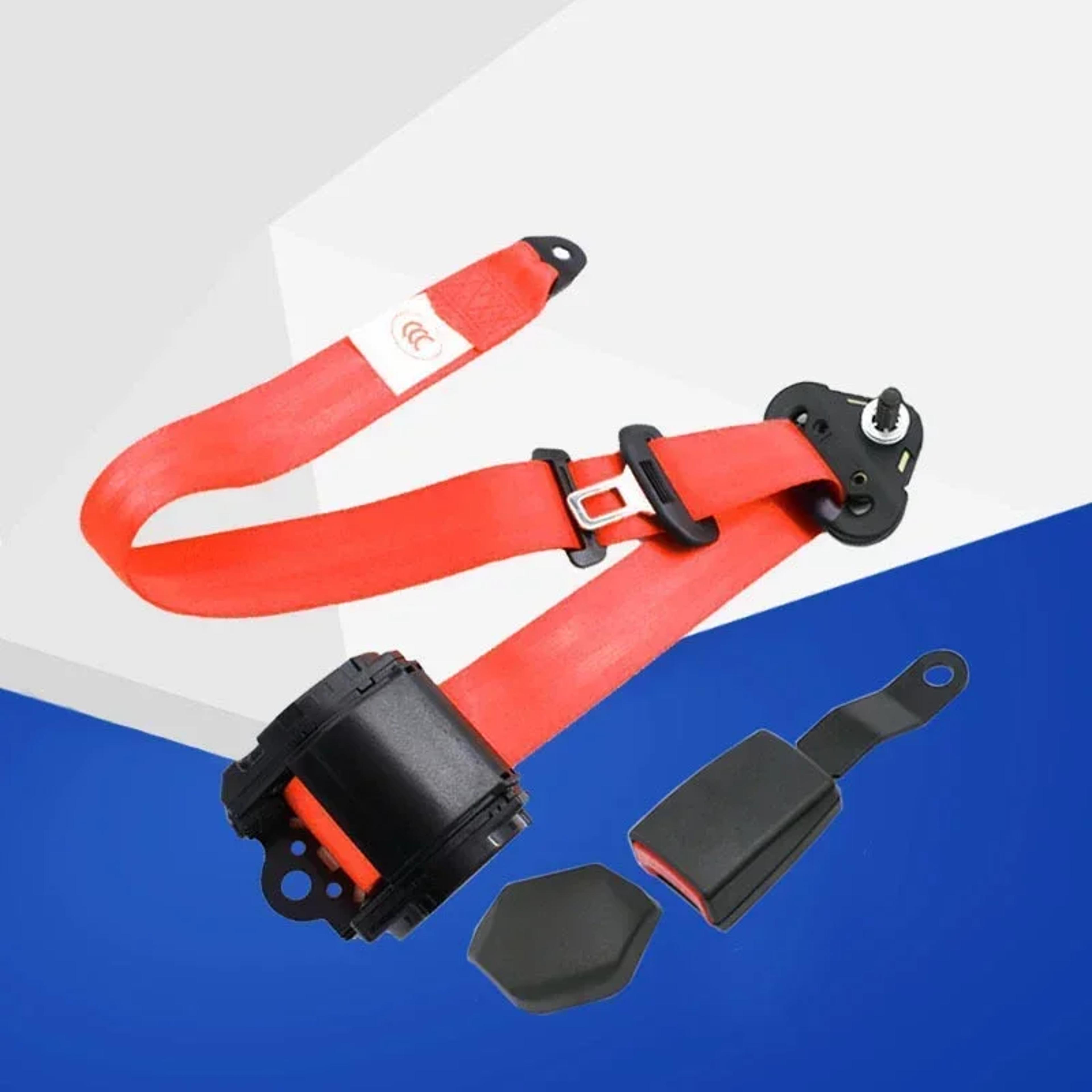 Universal Car Seat Belt Adjuster Retractable Safety Belt Lock Point Lap Belt Accessory 10