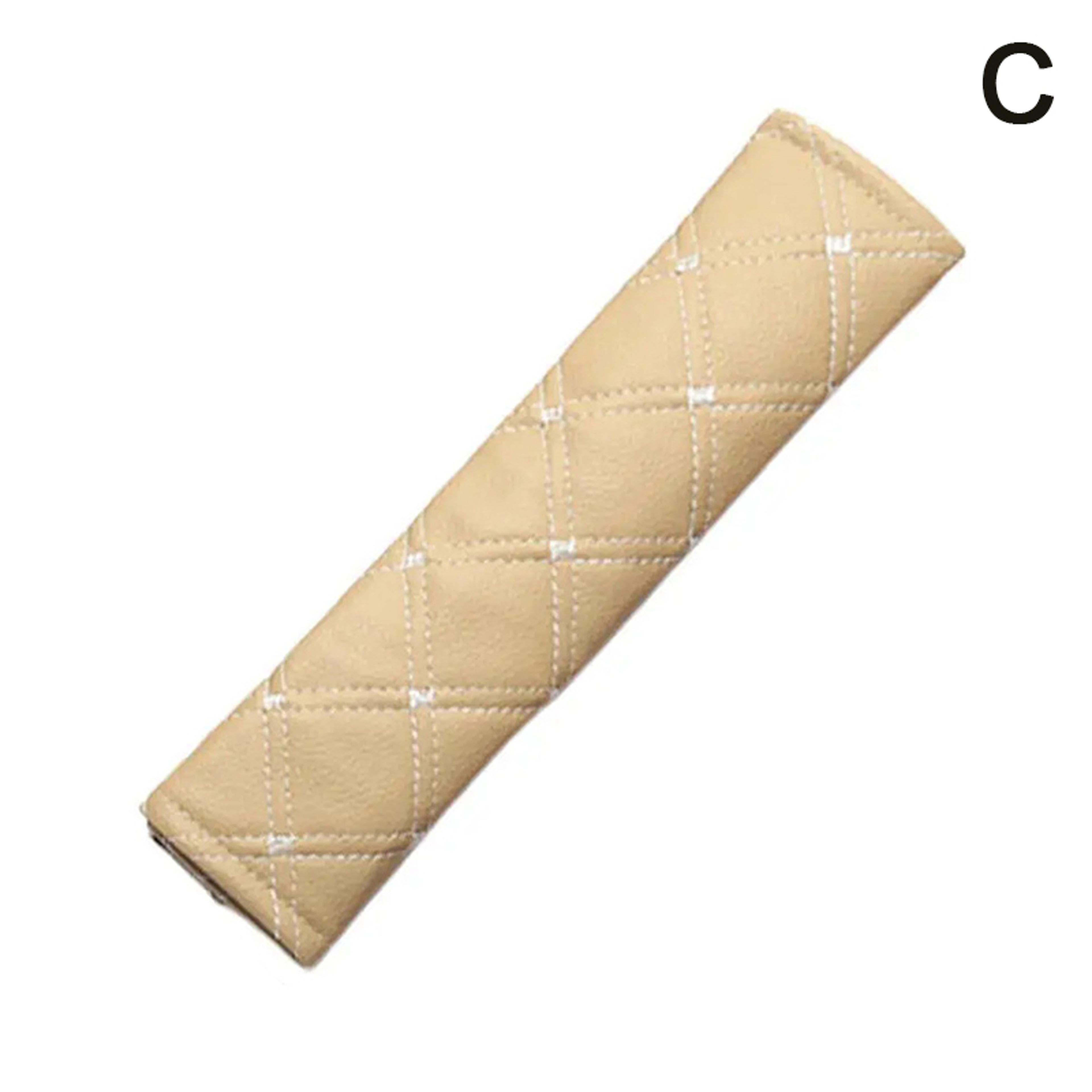 Leather Car Seat Belt Cover Soft Shoulder Pad Breathable Seat Belt Cushion For Comfort 7
