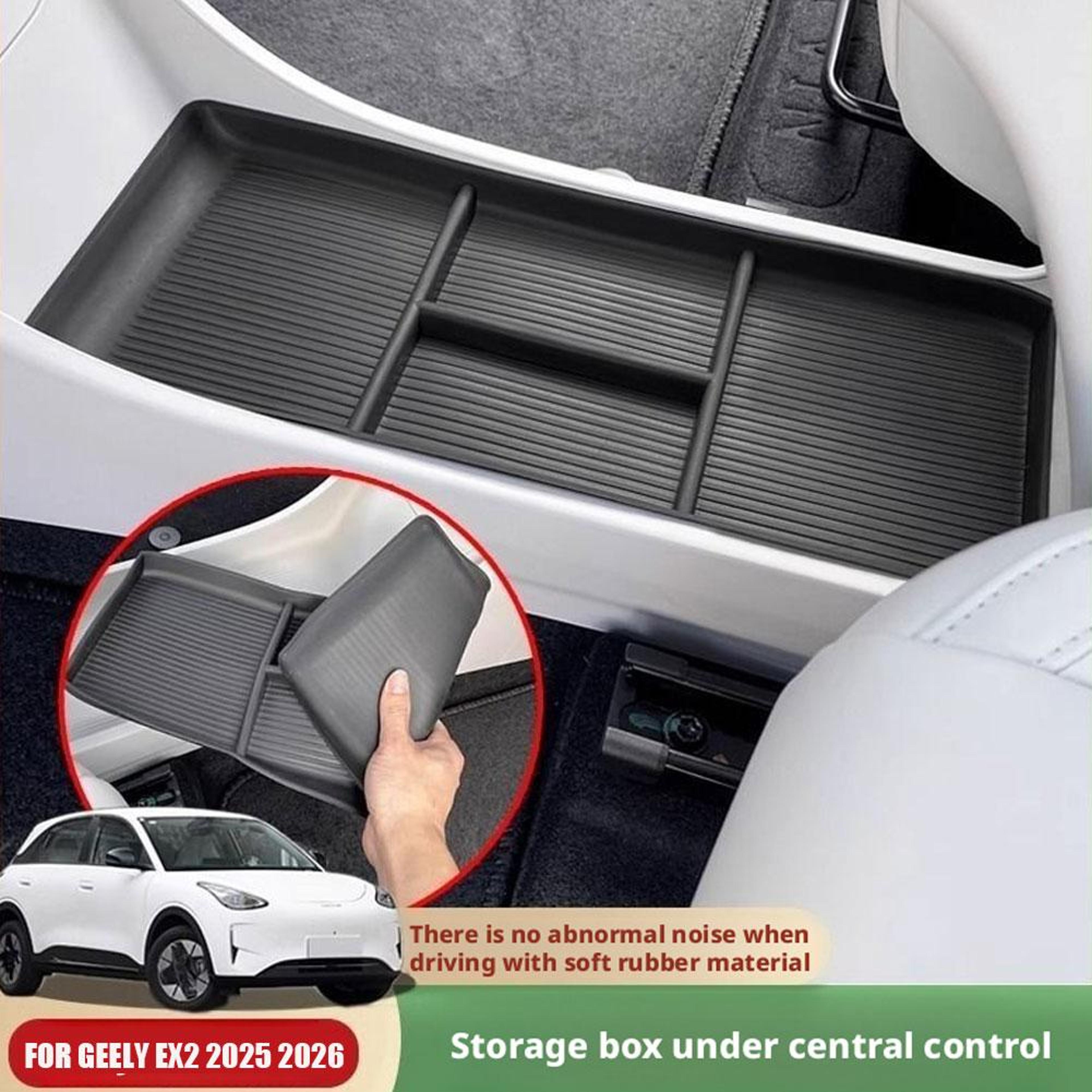 Center Console Organizer Storage Box Tray For Geely Geome High Capacity Car Interior Organizer 5