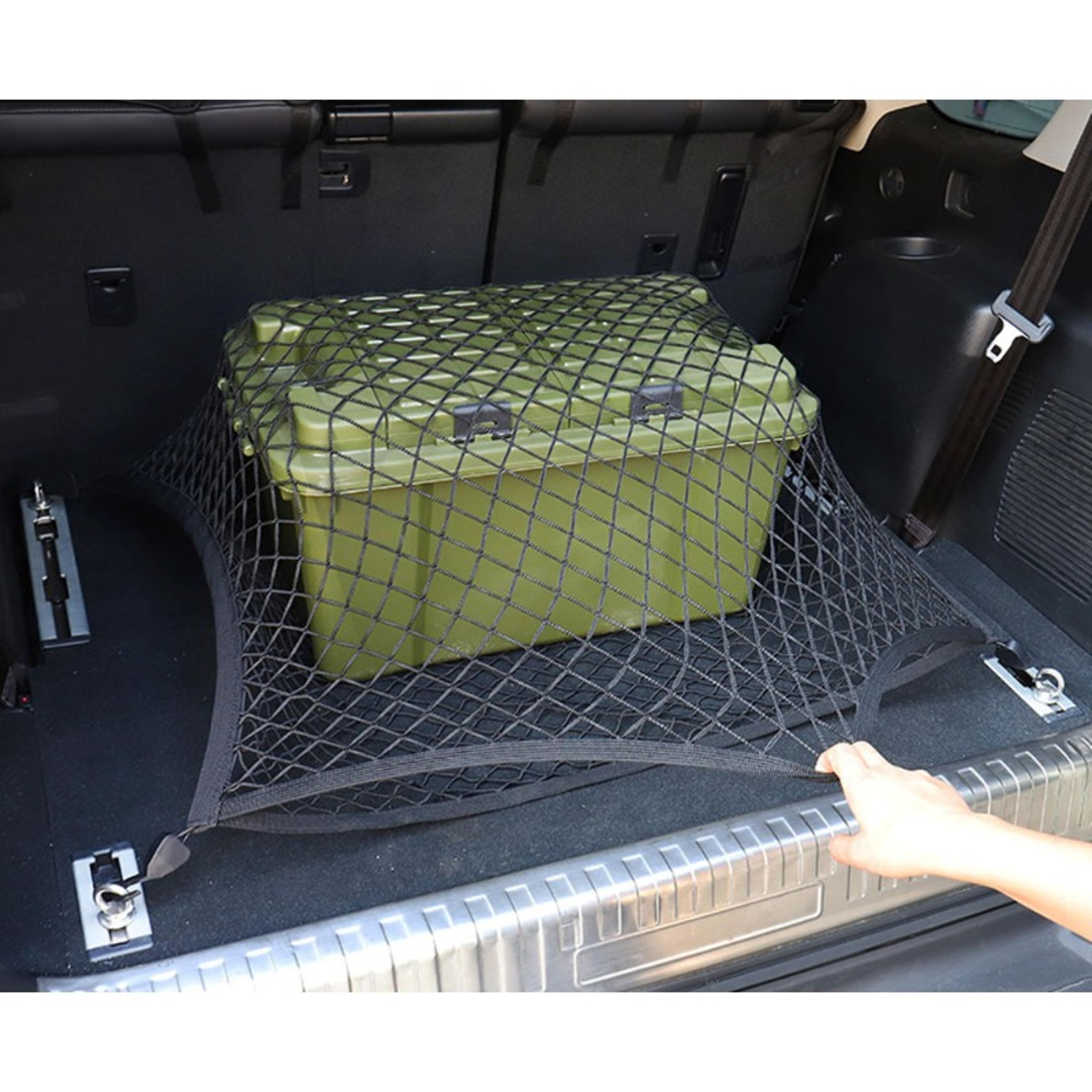 Car Trunk Cargo Net Elastic Trunk Organizer Storage Luggage Net For SUVs Crossovers And Cars 3