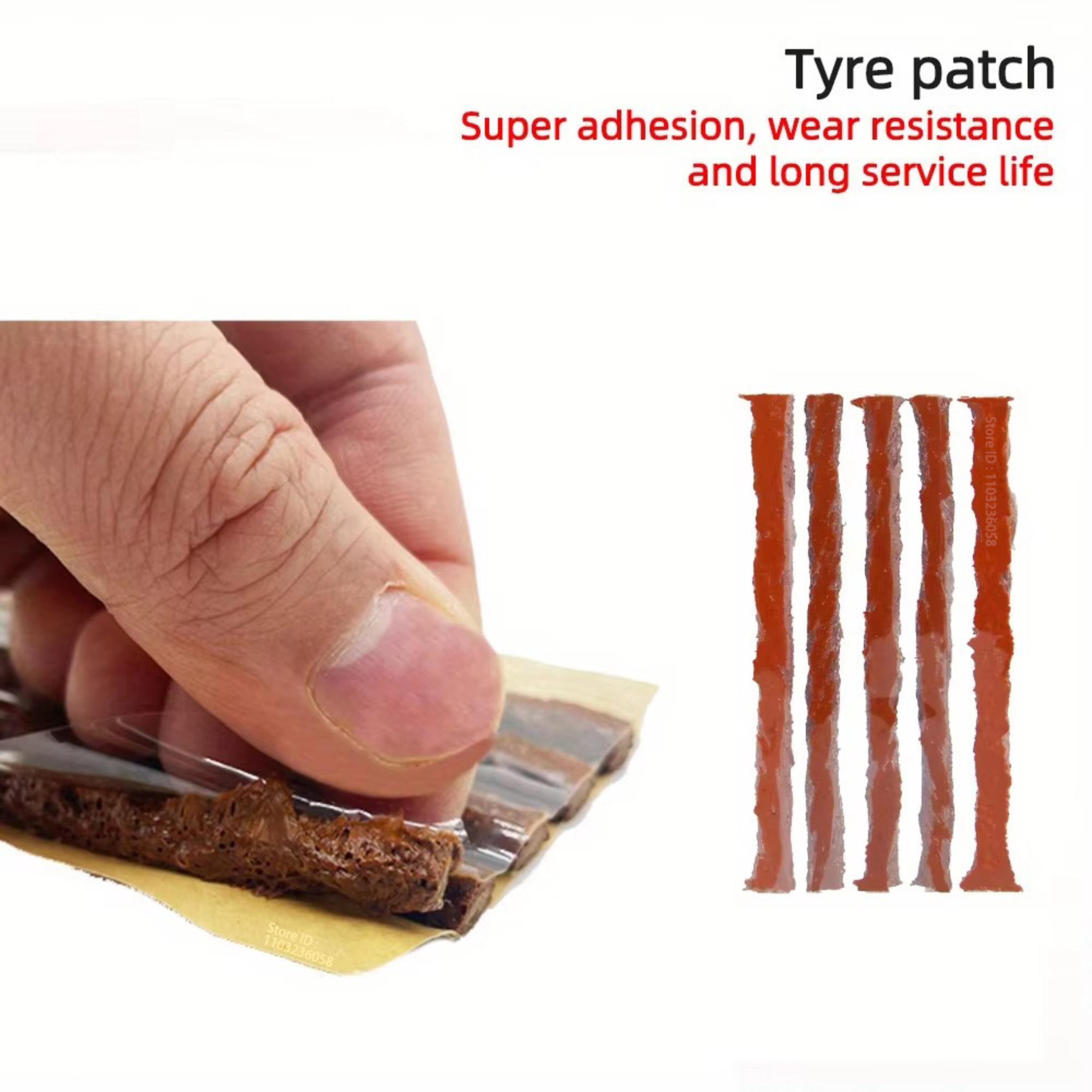 Car Tire Repair Kit Tubeless Tire Plug Tool Set With EVA Storage Case For Cars Motorcycles  Bikes 2