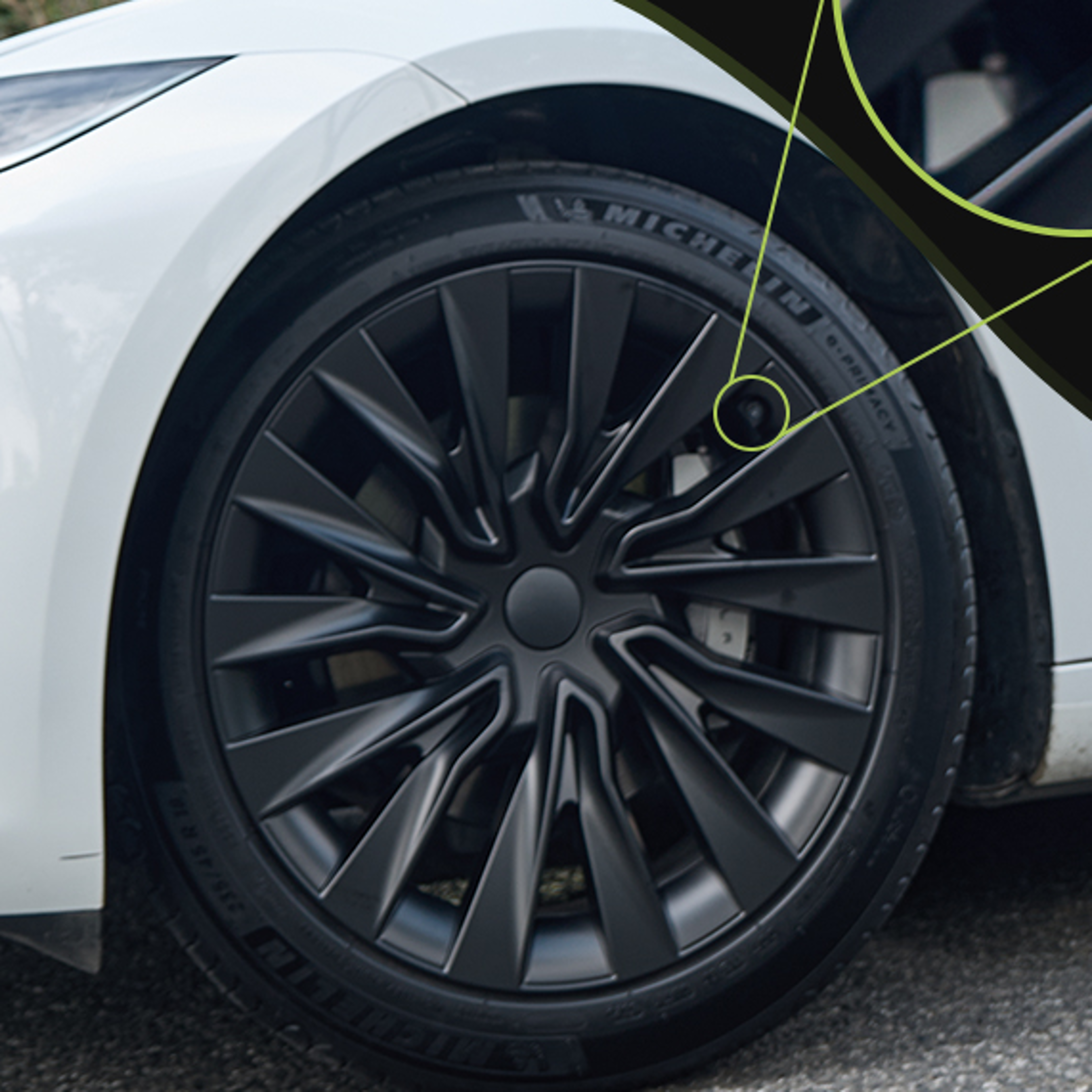 tesla model highland turbine wheel covers performance hubcap set