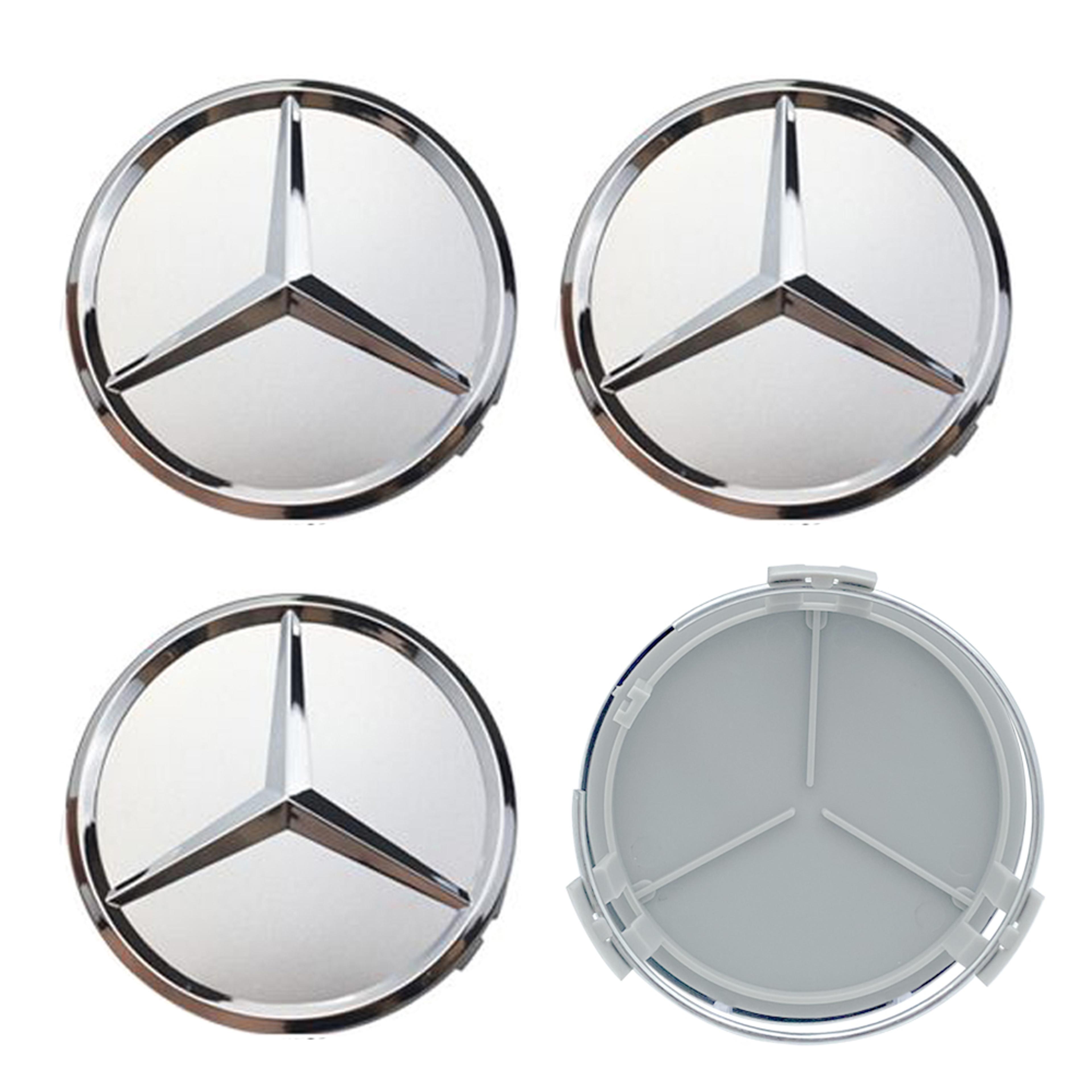 Premium Mercedes Wheel Center Caps Hub Caps Set Of For AMG  Mercedes Benz Models 3