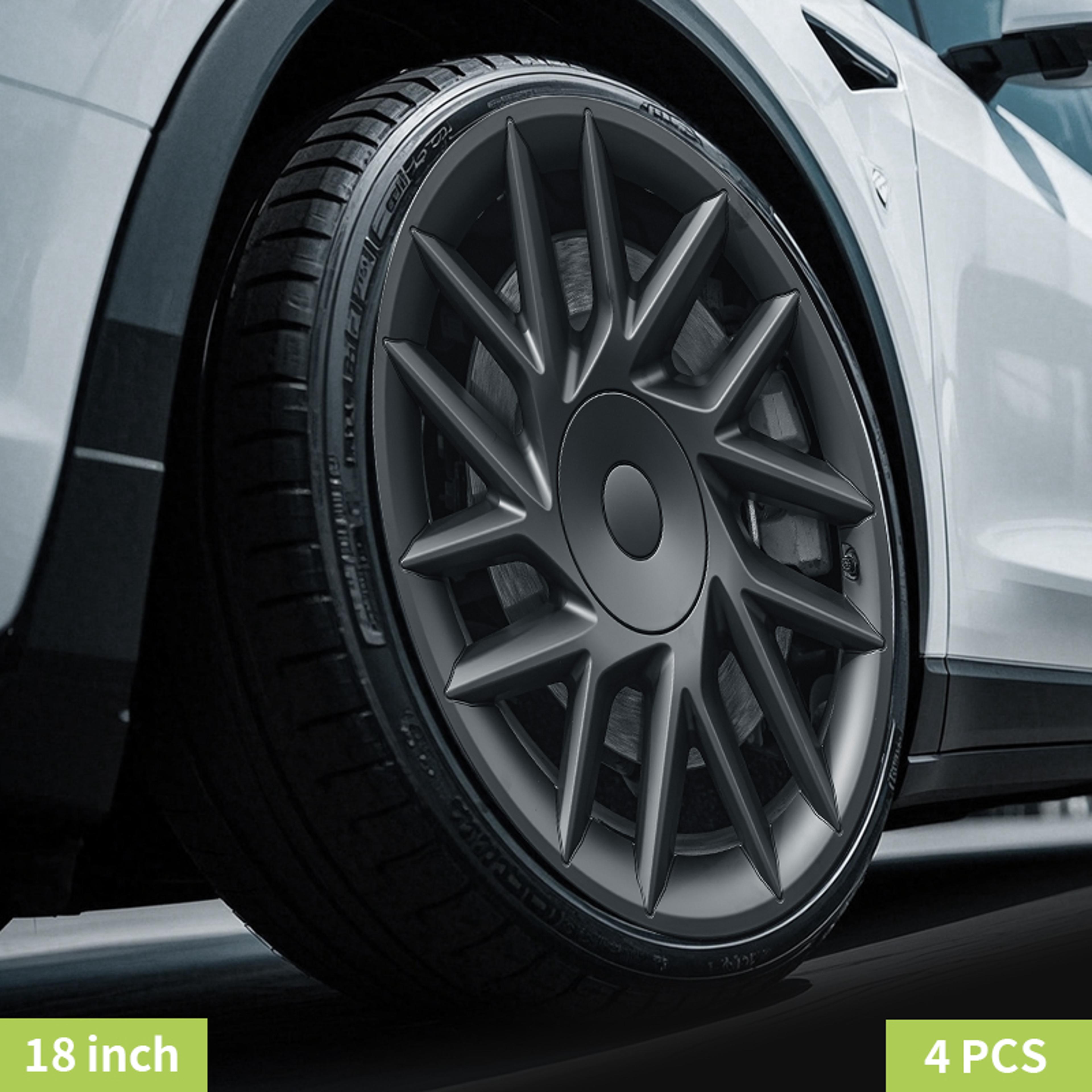 tesla model highland wheel covers storm style hubcaps set