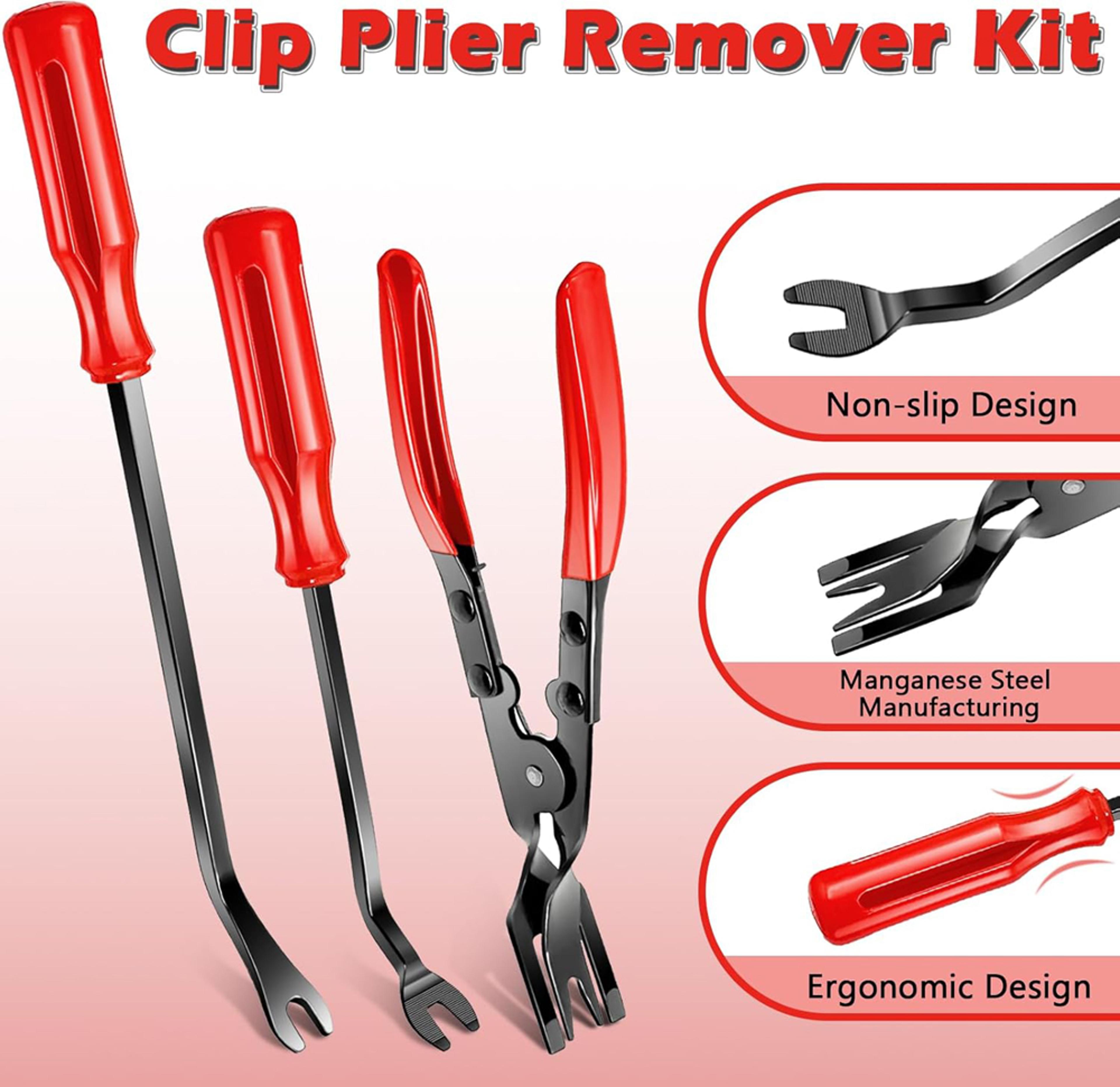 Car Trim Removal Tool  Auto Trim Removal Kit With Fastener Clip Pliers For Interior Panel Removal 6