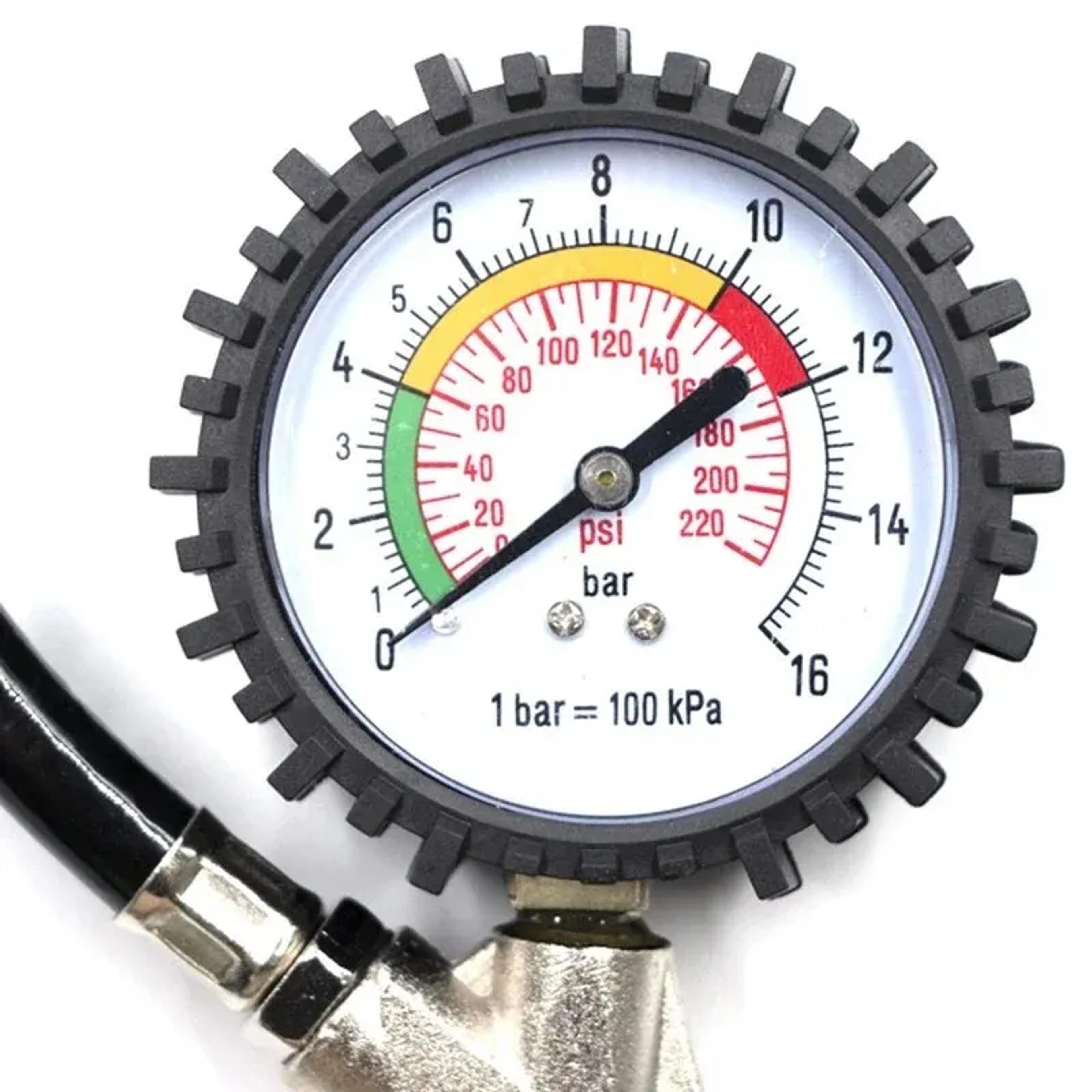 Tire Pressure Gauge Kit For Car Motorcycle Air Inflator Pump 2