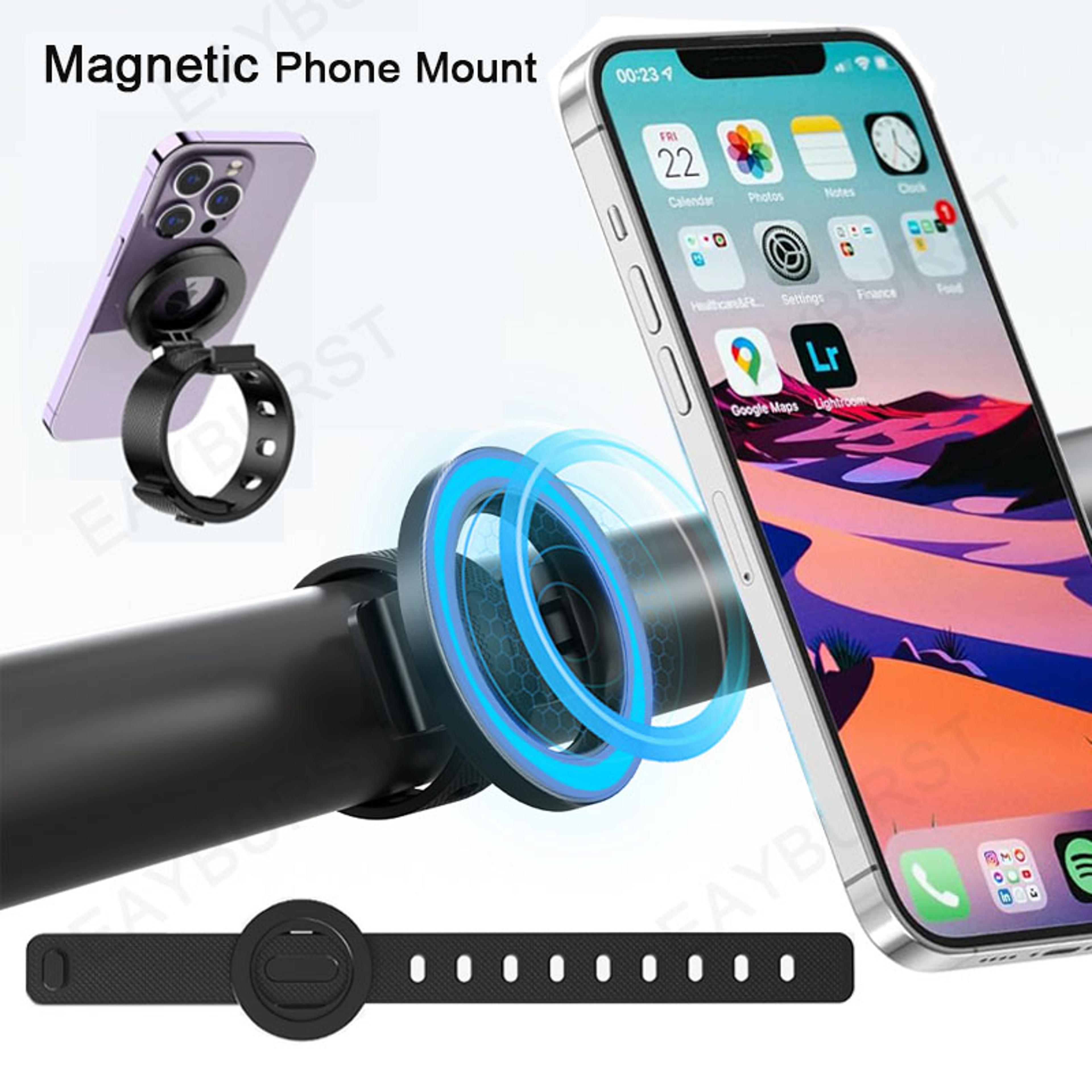MagSafe Phone Holder With Adjustable Magnetic Strap For Gym Treadmill Bike  Stroller 2