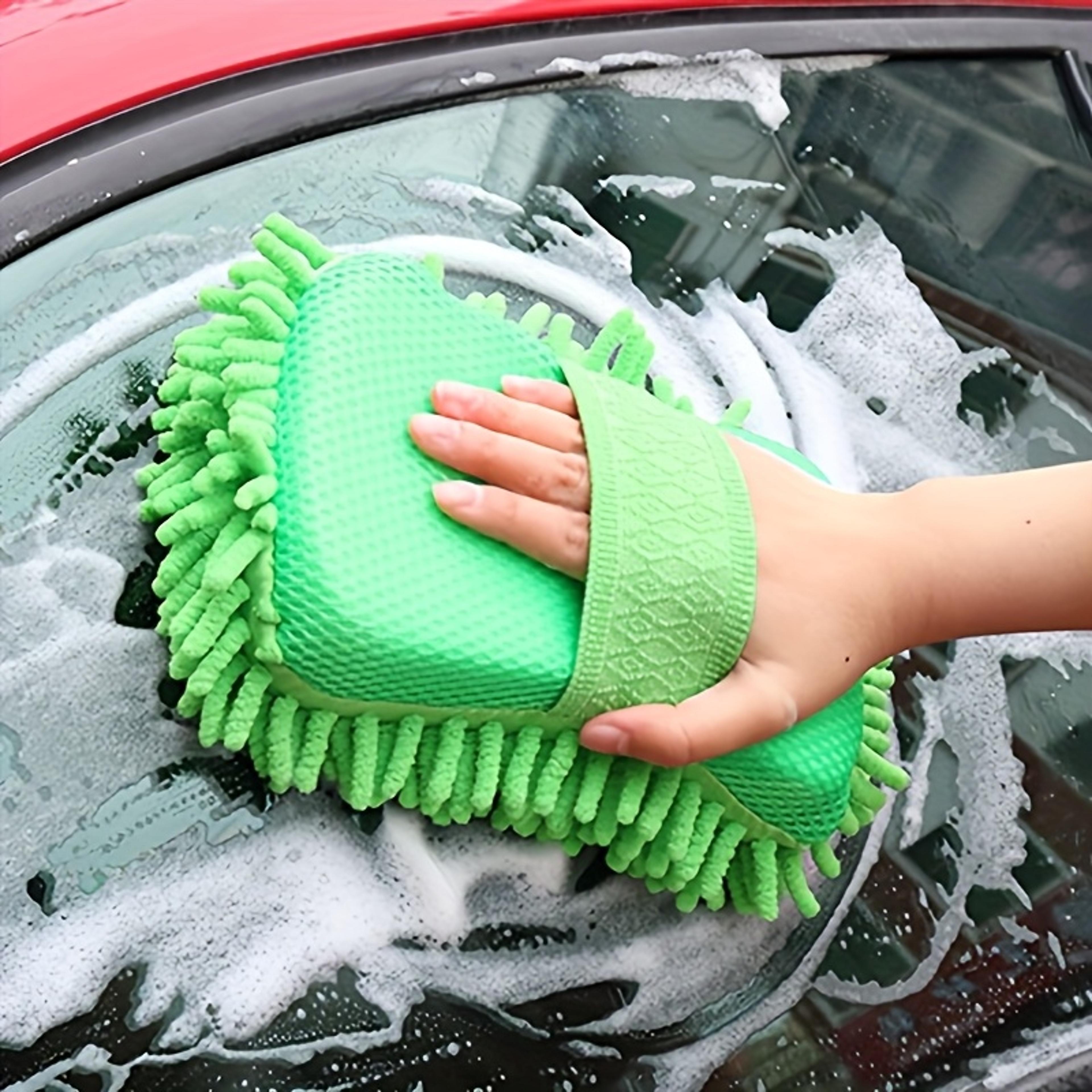 Car Wash Sponge With Ergonomic Handle Scratch Resistant Coral Fiber Car Cleaning Sponge For Auto De 3
