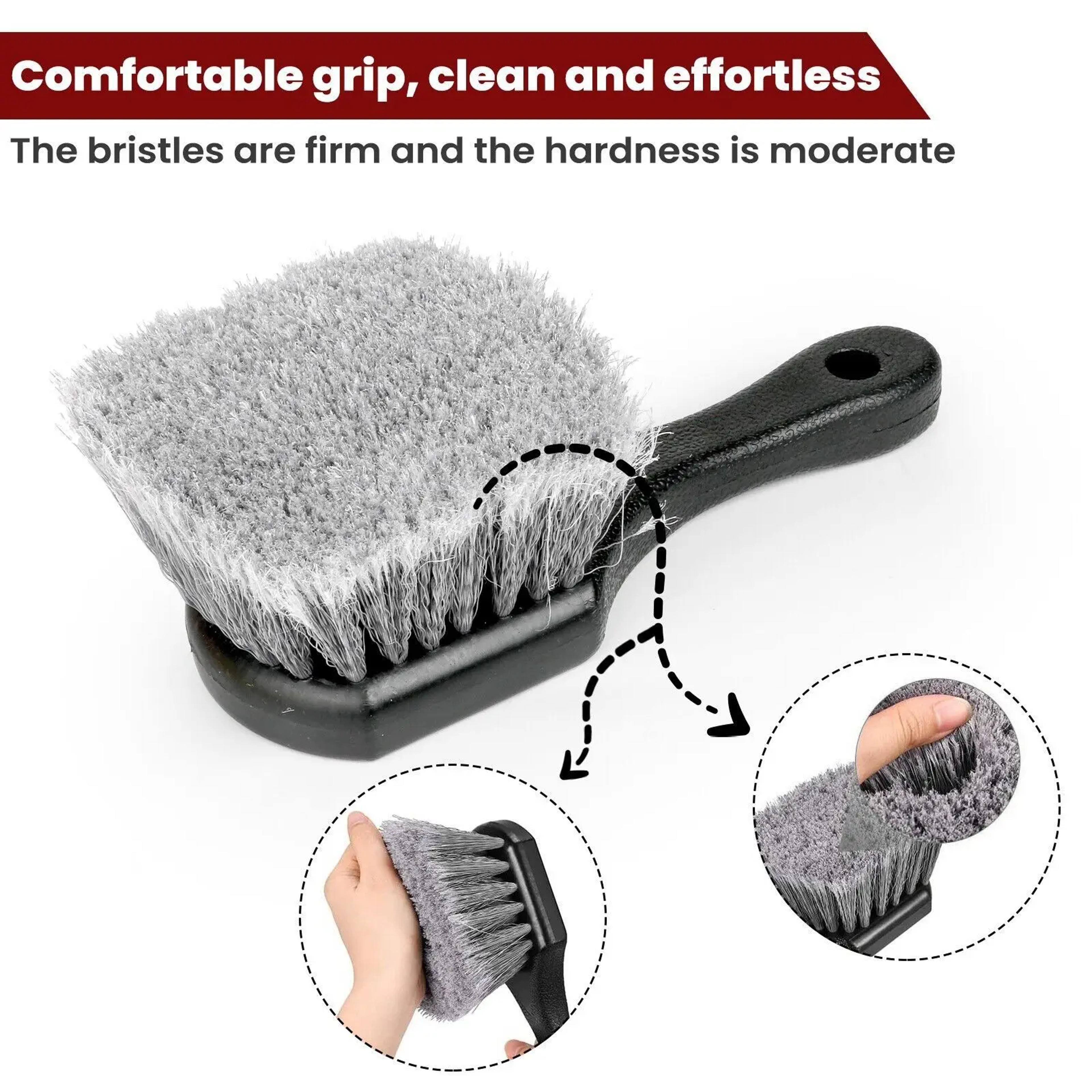Wheel Cleaning Kit With Car Detailing Brush Tire Cleaning Brush  Microfiber Towel For Cars SUVs  Tr 3