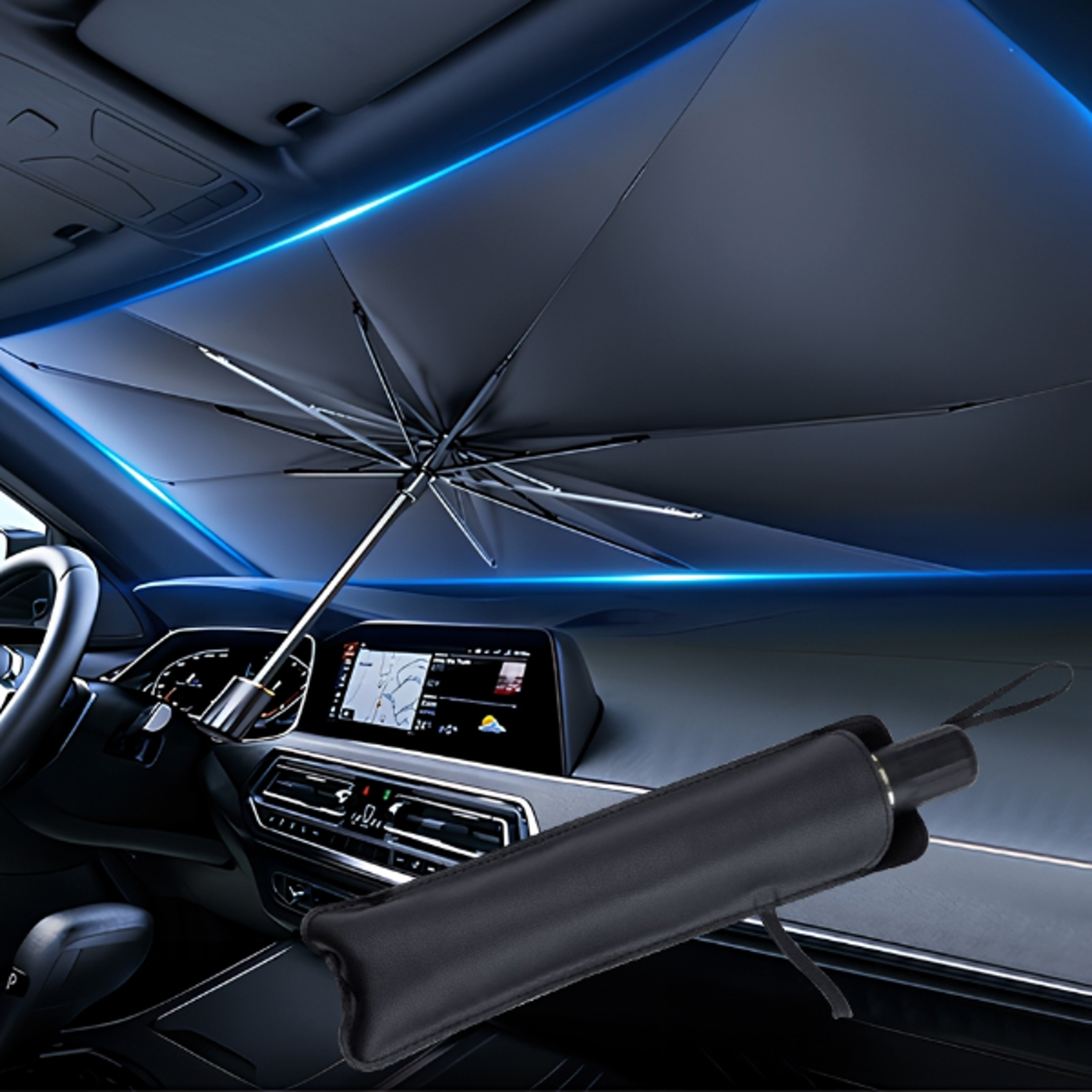 foldable car windshield sunshade umbrella uv protection front window sun shade for cars