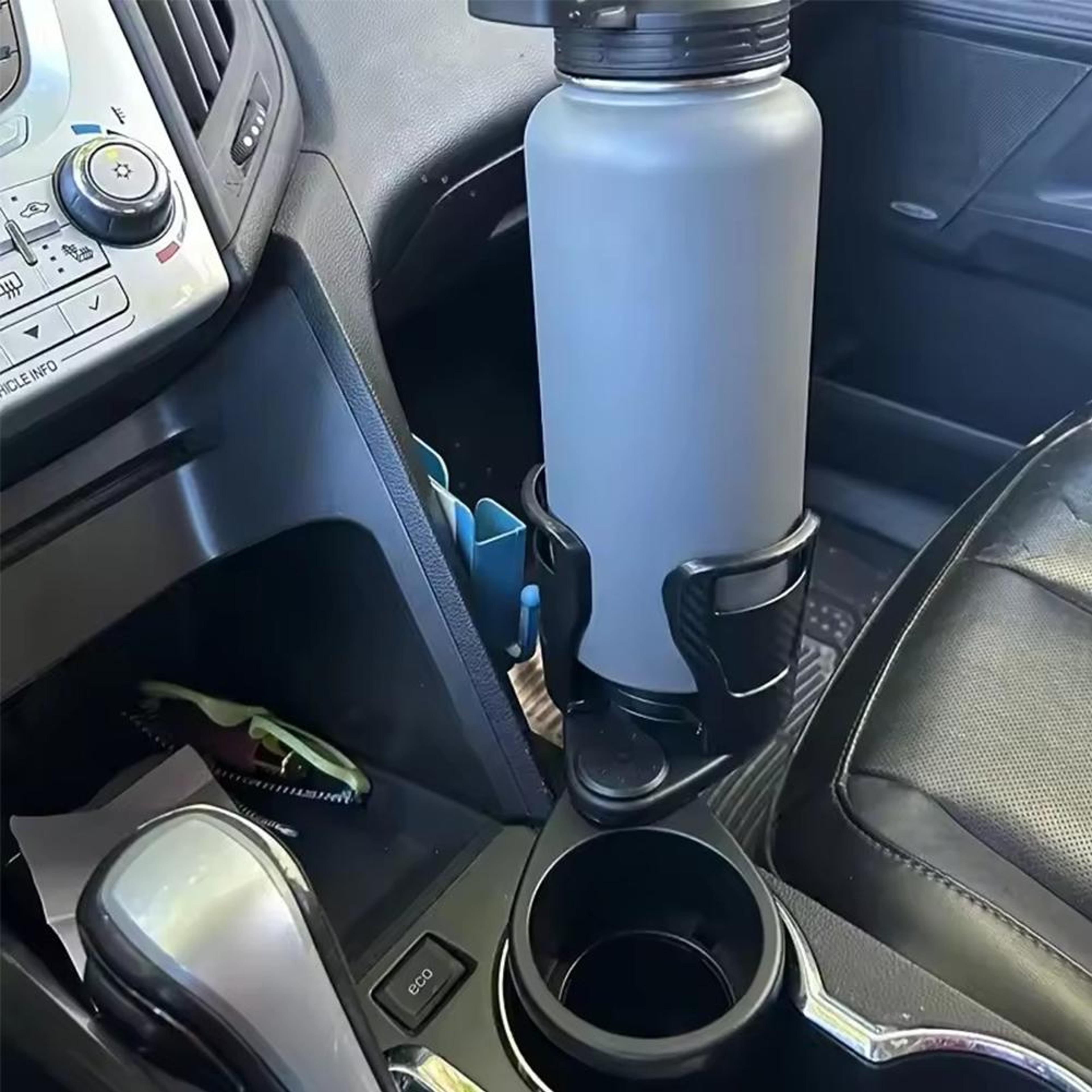 Adjustable Car Cup Holder Expander With Phone Mount Dual Cup Organizer 5