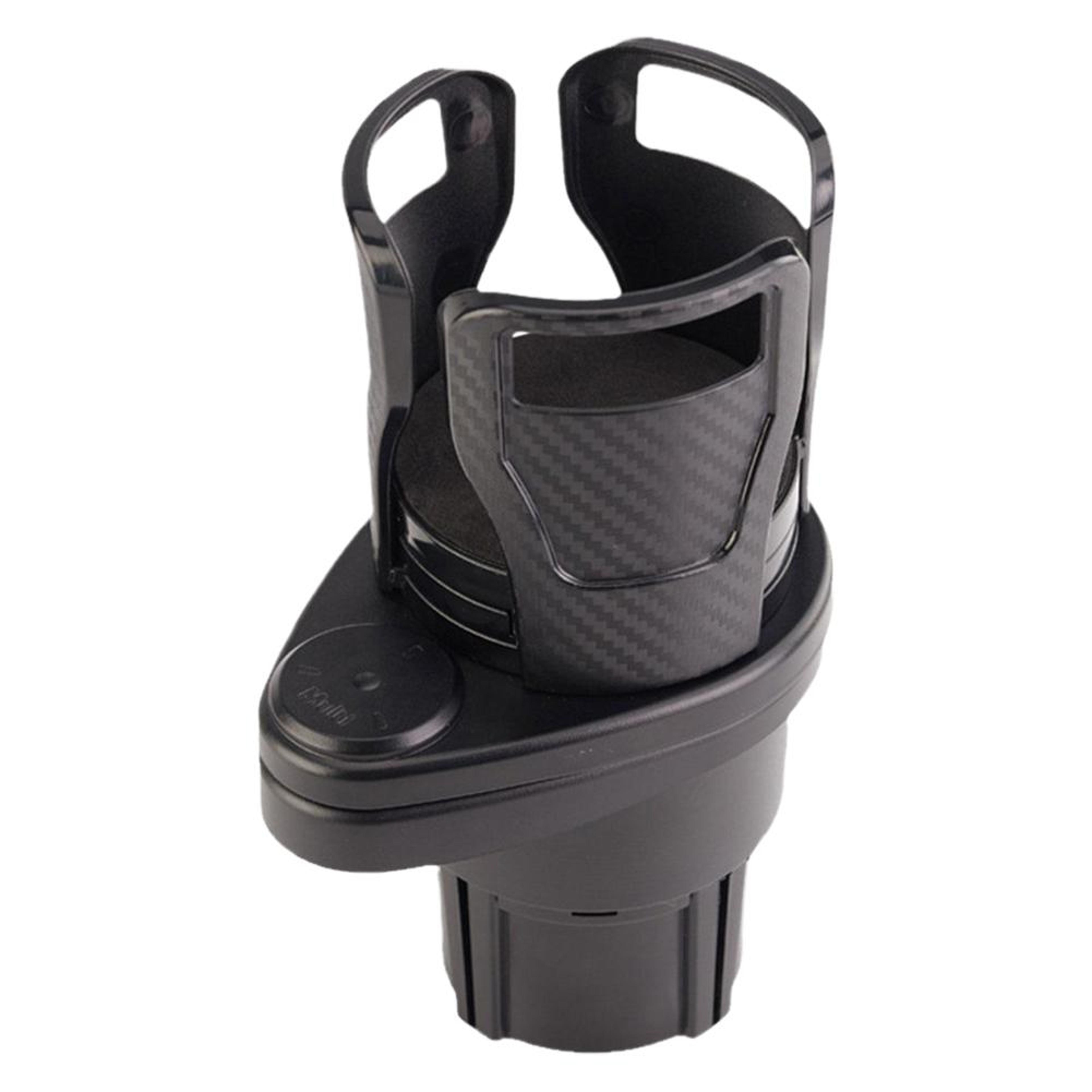 Adjustable Car Cup Holder Expander With Phone Mount Dual Cup Organizer 6