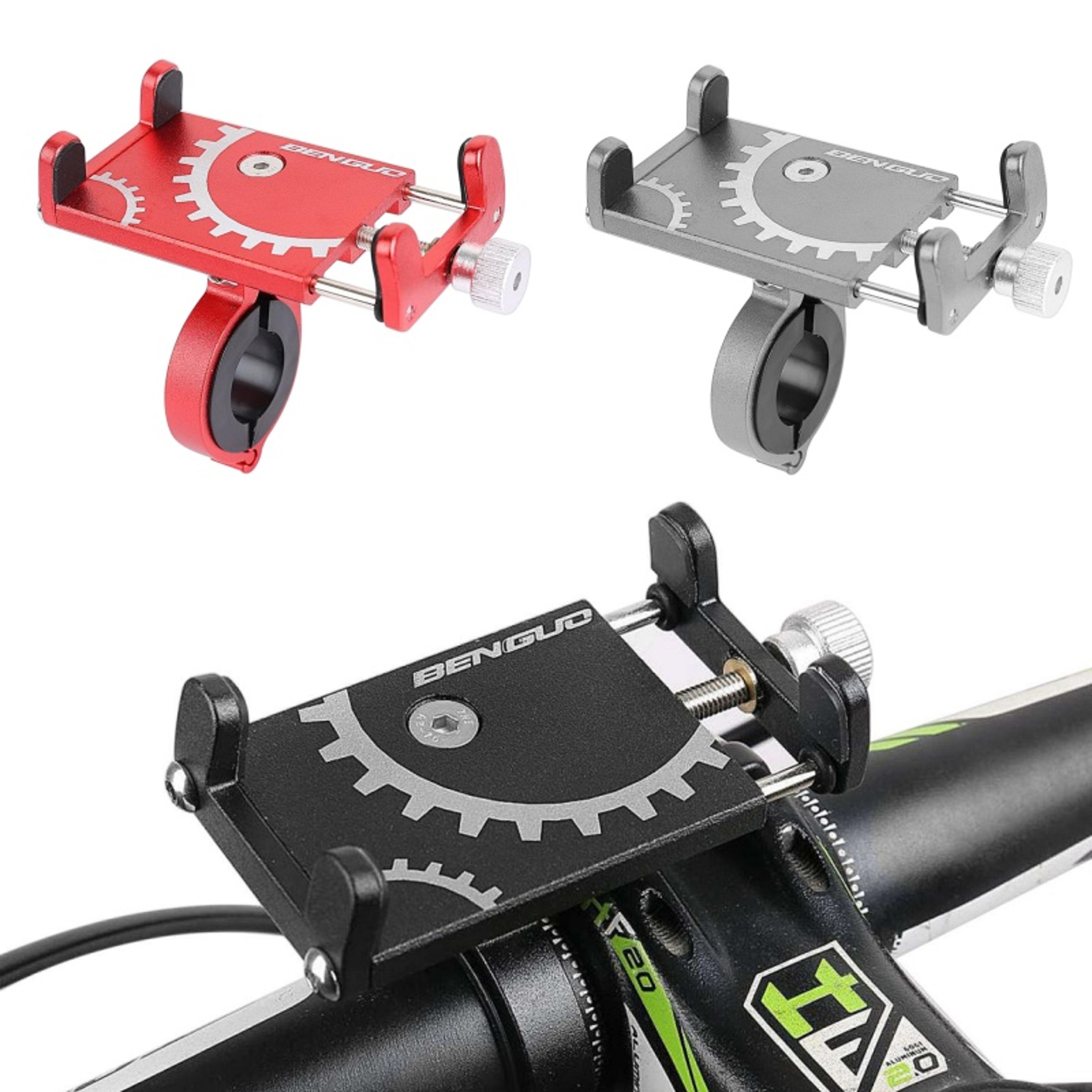 Universal Aluminum Alloy Rotatable Phone Holder For Bike Scooter 2