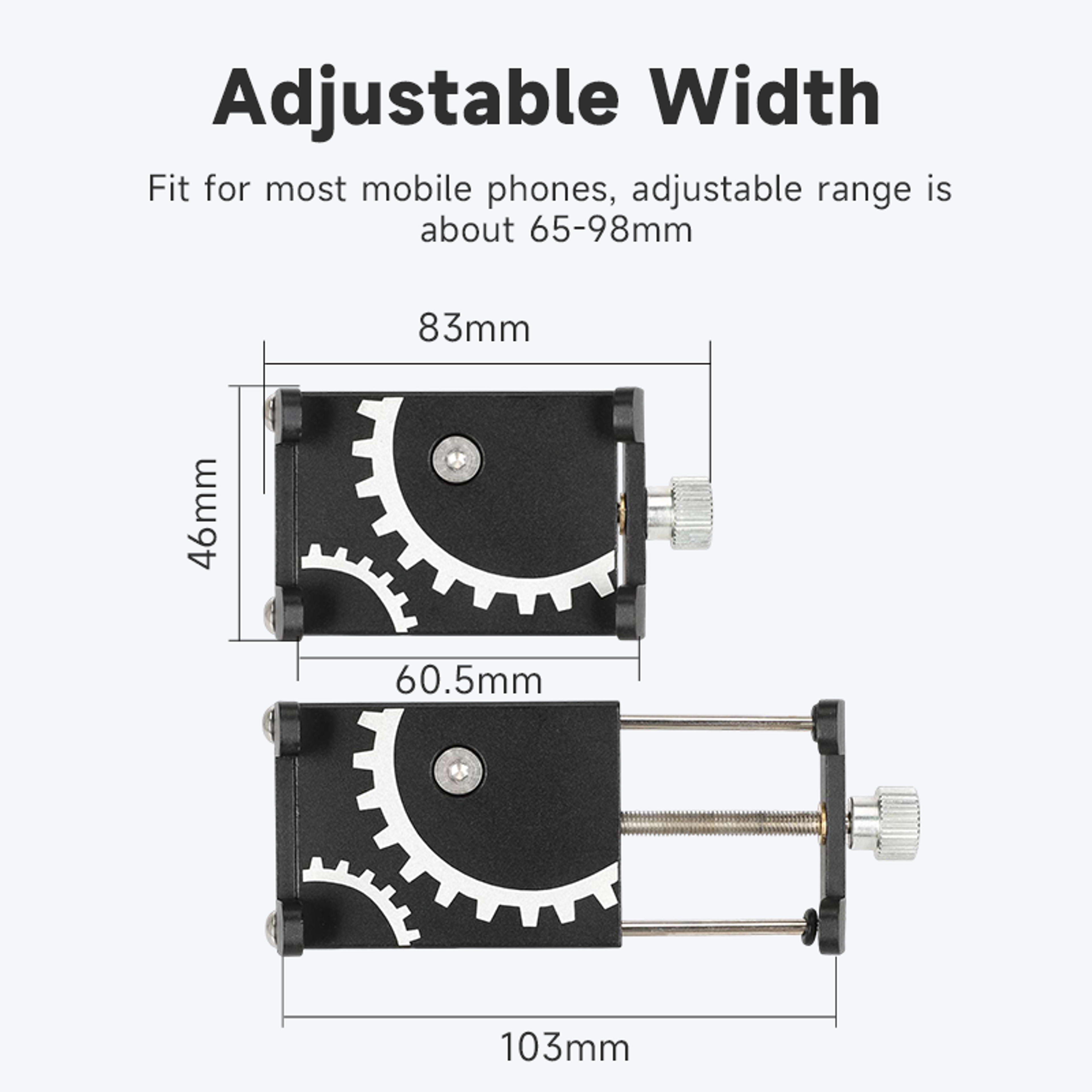 Universal Aluminum Alloy Rotatable Phone Holder For Bike Scooter 4