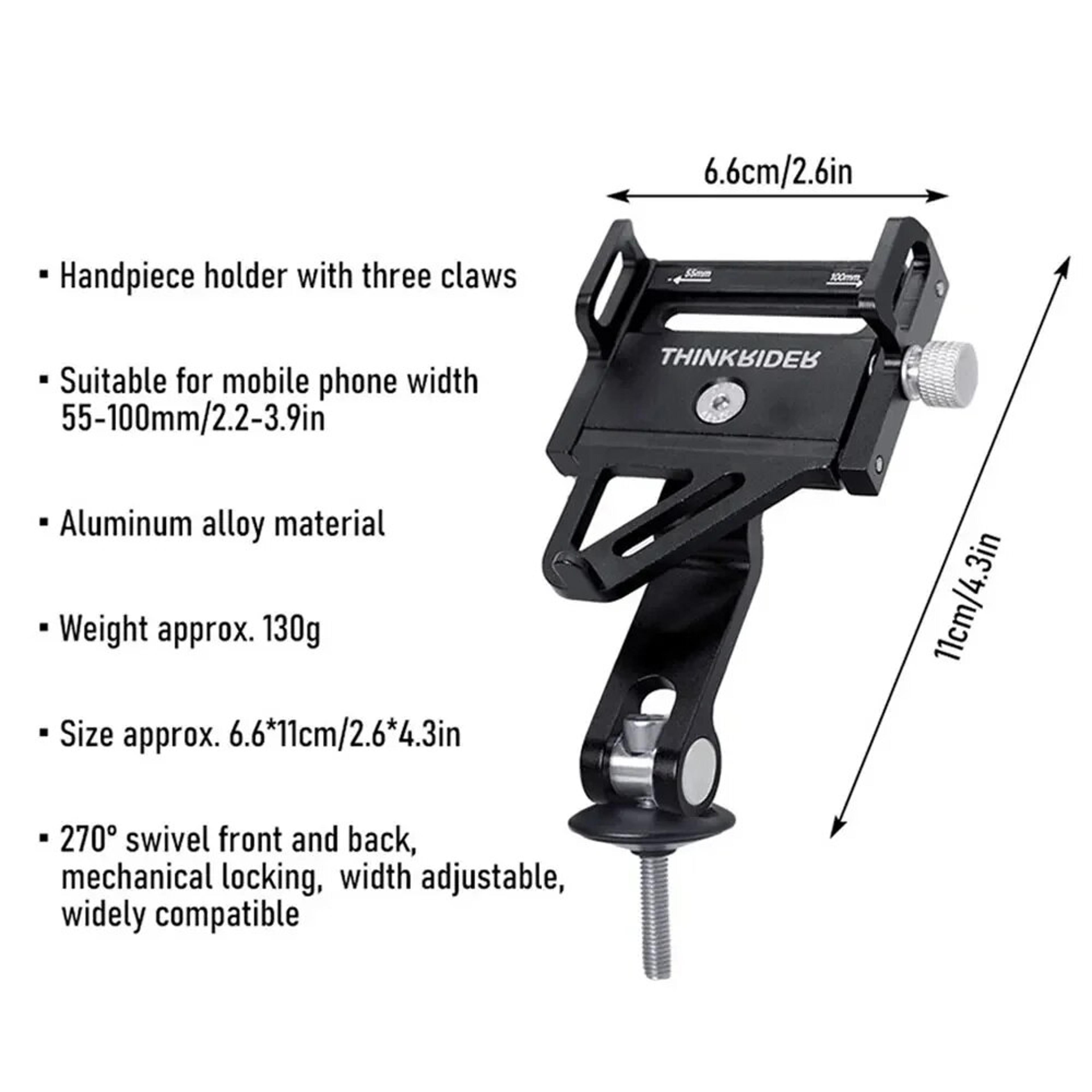 Phone Mount Stand Adjustable Rotatable Bike Phone Holder 1