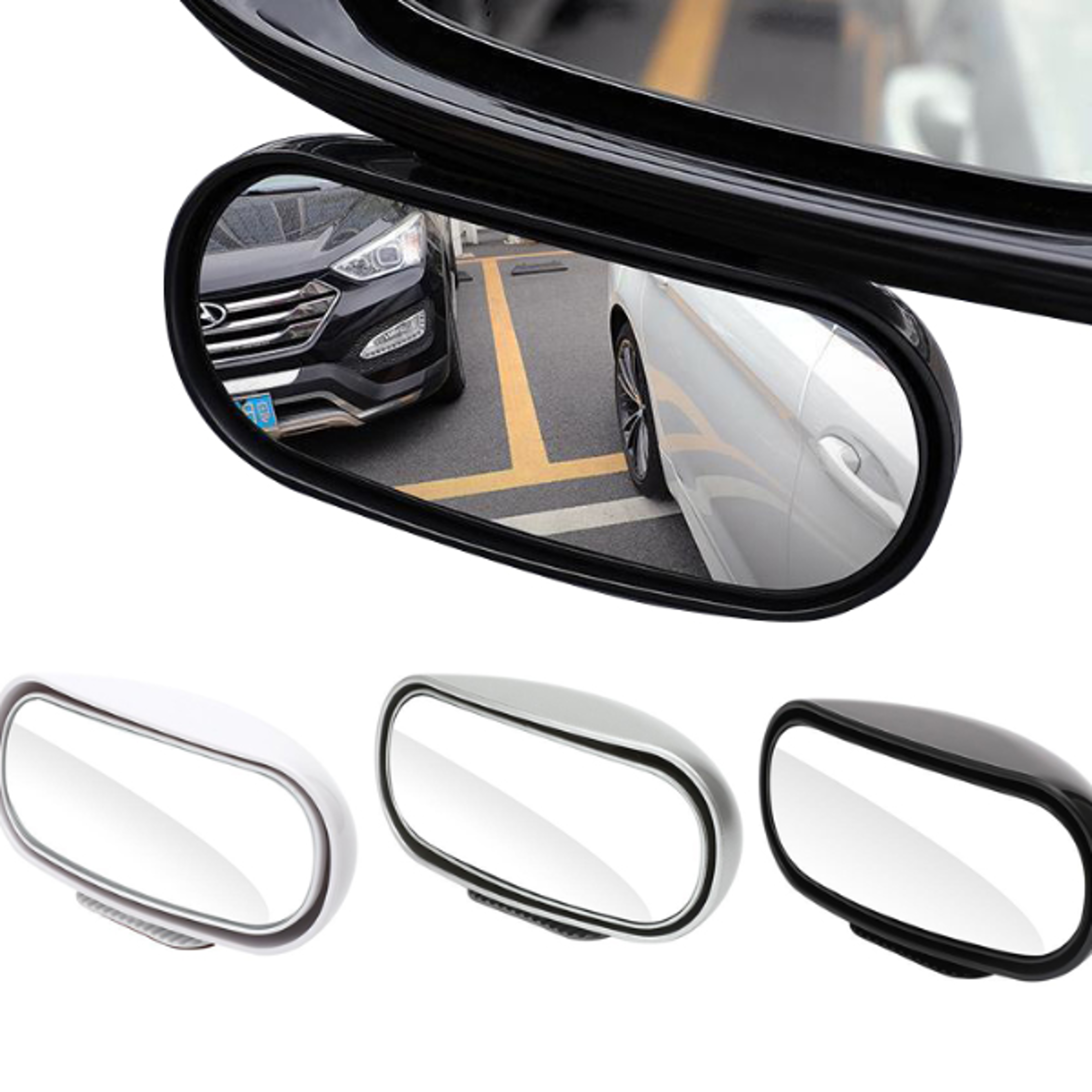 adjustable blind spot mirror wide angle car side mirror parking assist accessory