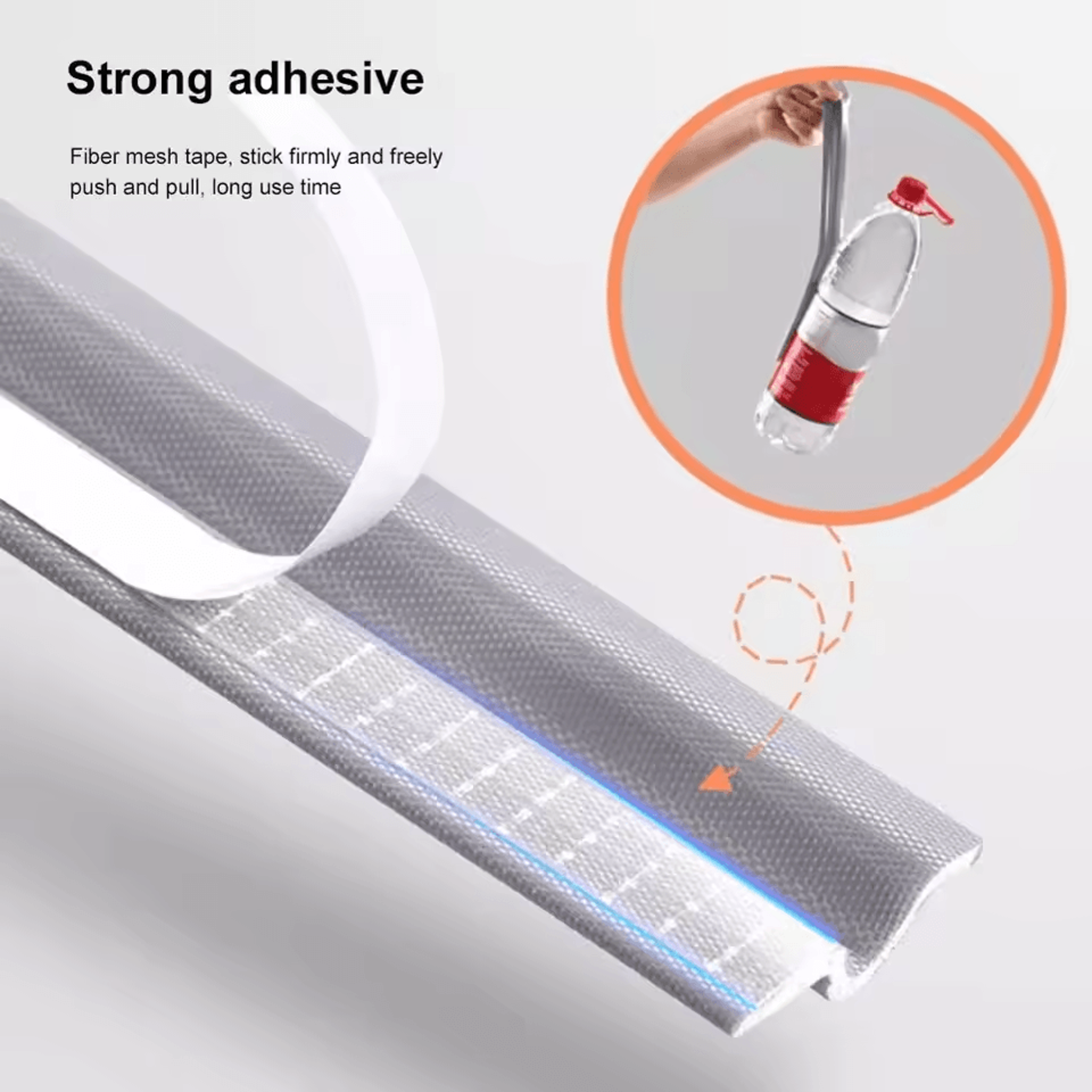 40m acoustic insulation foam weather seal strip for sliding door windows windproof, soundproof, self-adhesive gap filler