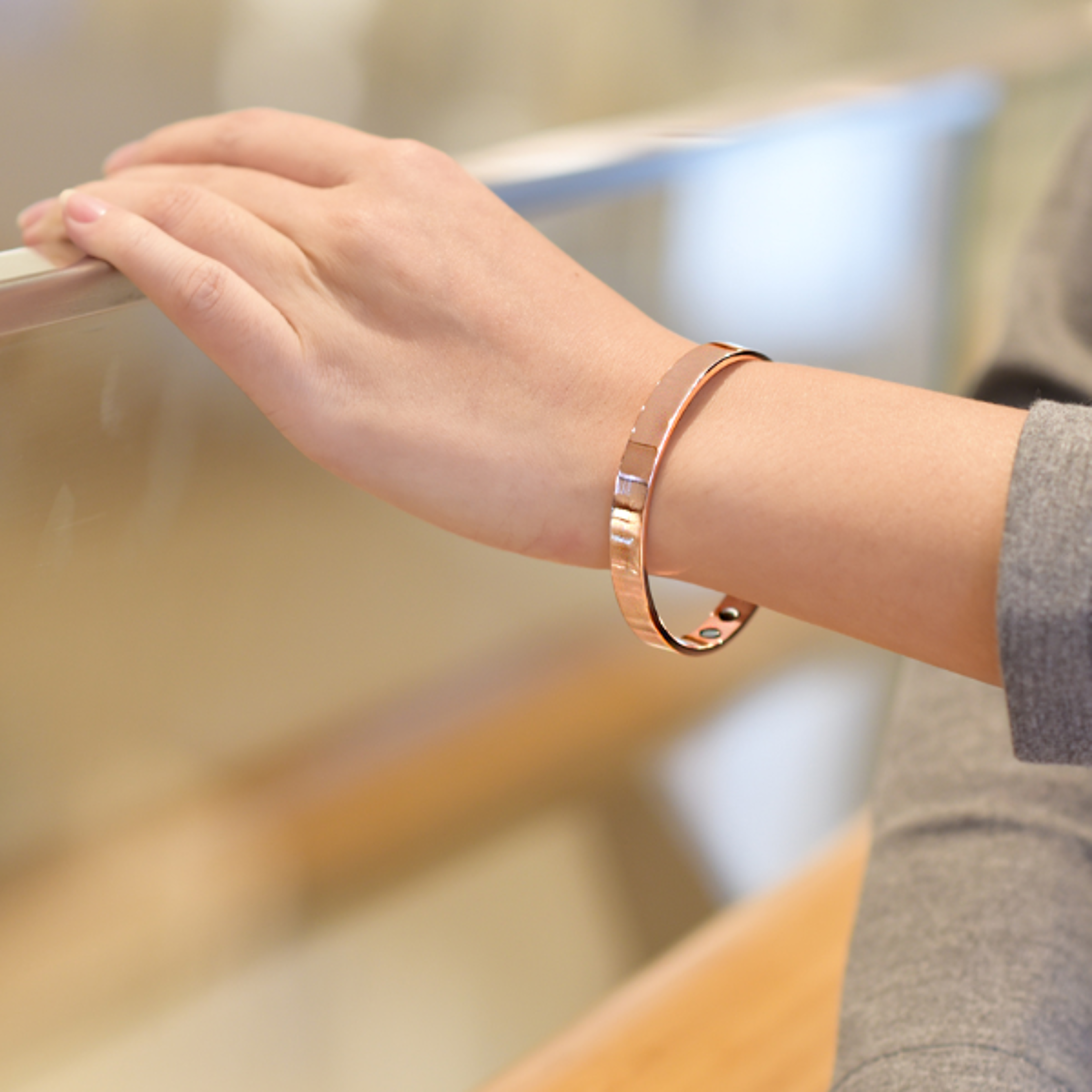 men's pure copper magnetic therapy bracelet for everyday style and comfort