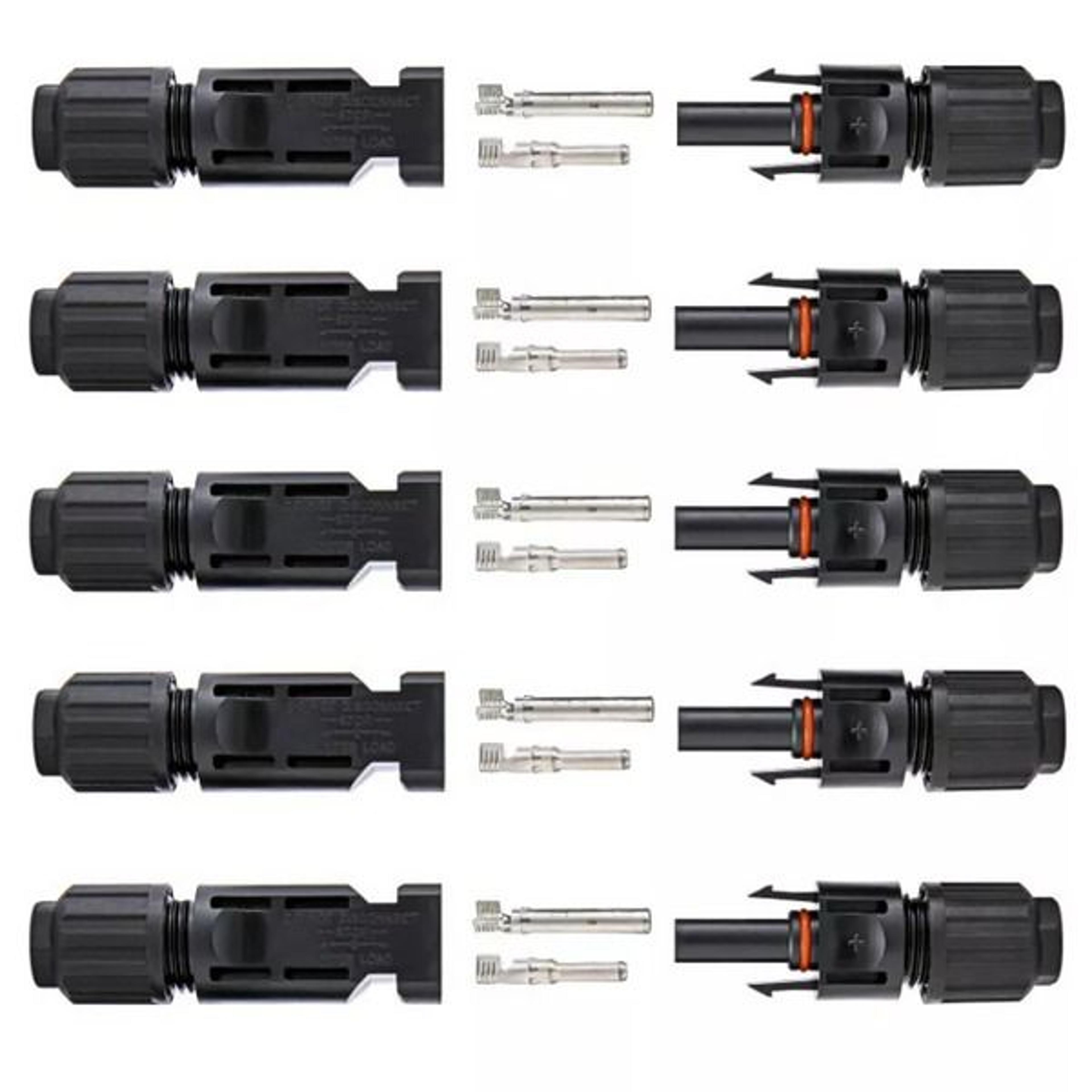 Male Female Solar Connectors For DIY Solar Panel Systems Durable Waterproof HighEfficiency 13